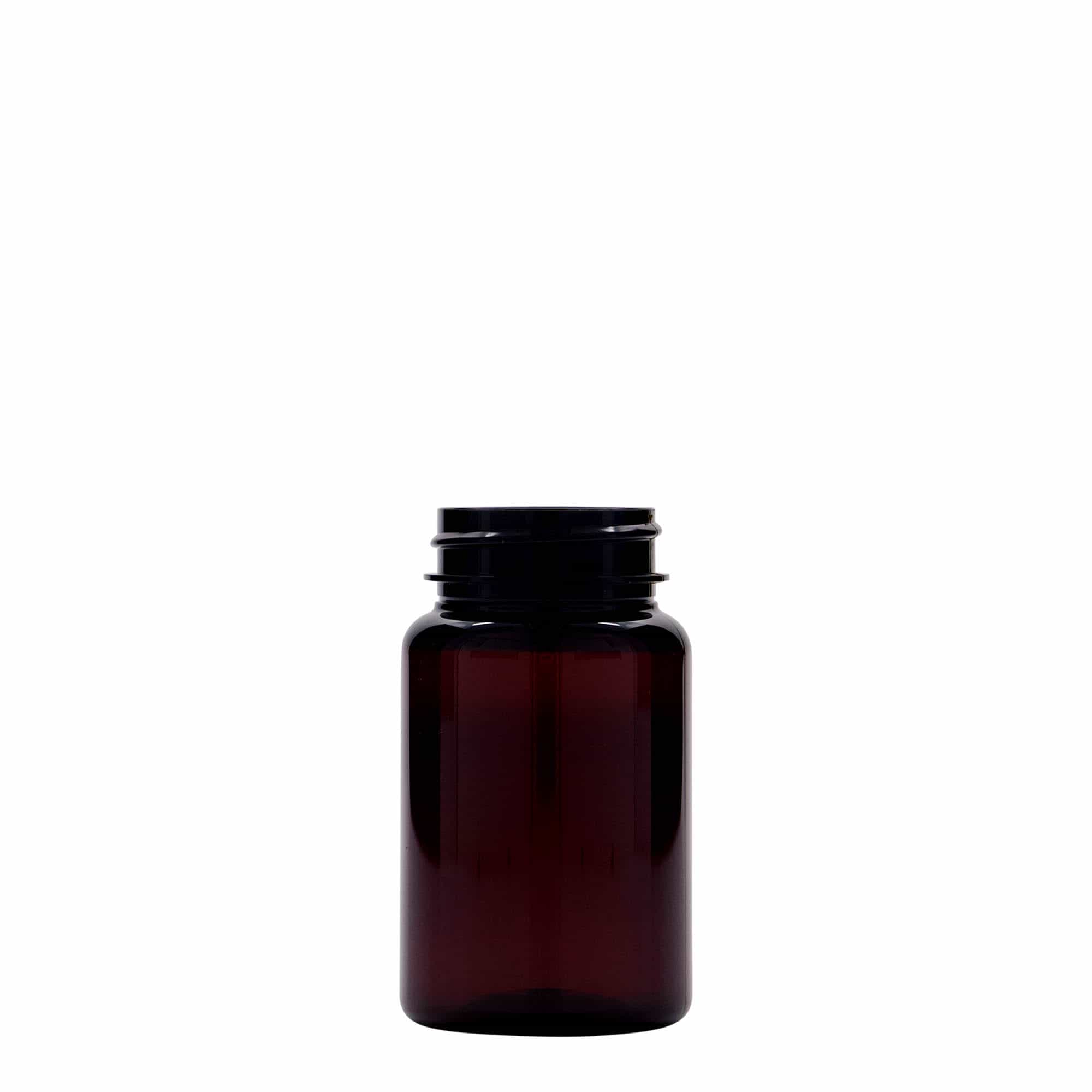 75 ml PET-pakkaus, muovi, ruskea, suuaukko: 38/400