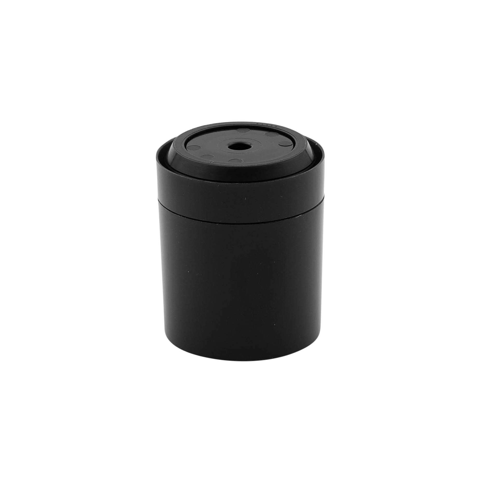 Airless-annostelupumpun pää 'Micro', PP-muovi, musta Airless-annostelupumpun pää 'Micro', PP-muovi, musta