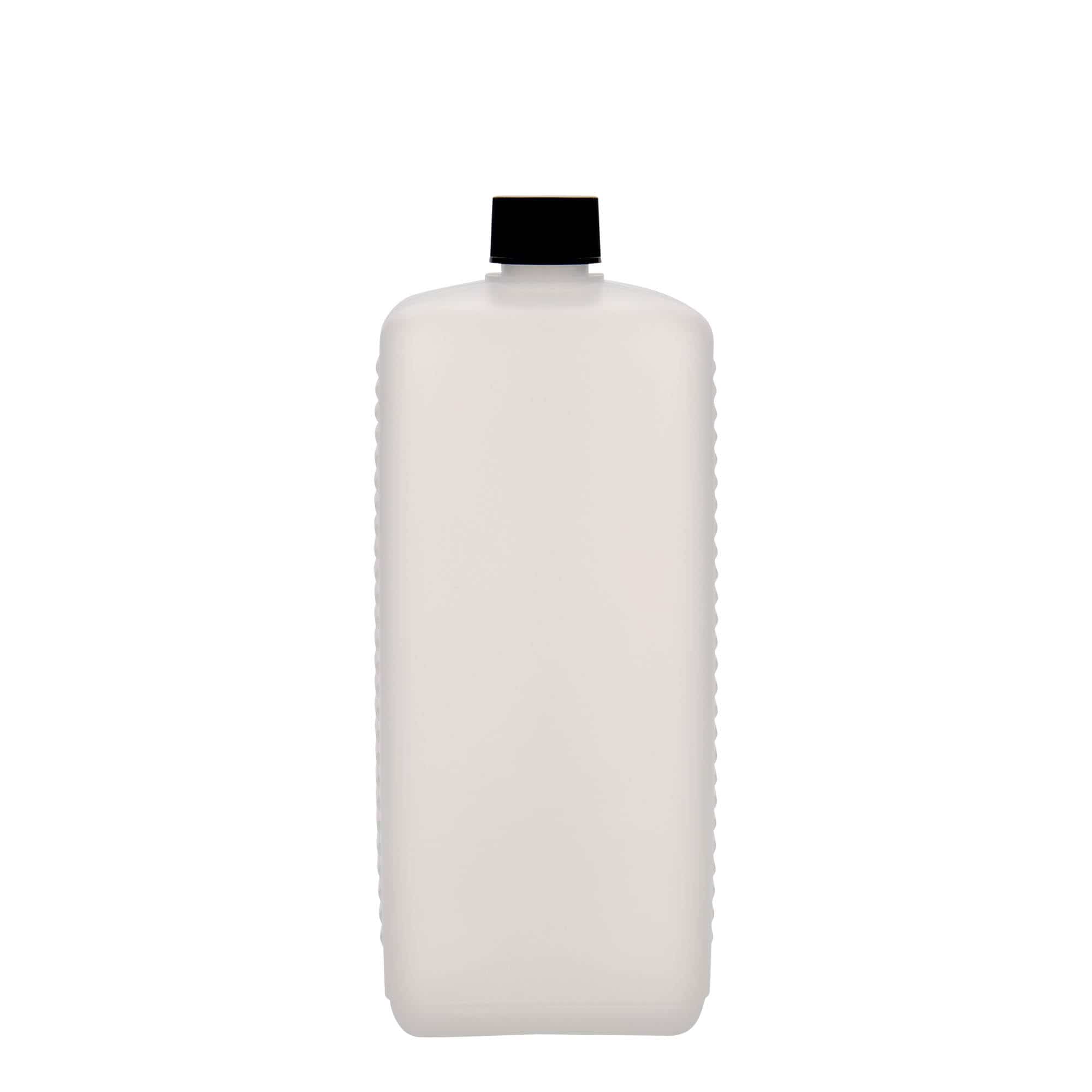 1000 ml kanisteripullo, nelikulm., HDPE-muovi, natur, suu: DIN 25 EPE 1000 ml kanisteripullo, nelikulm., HDPE-muovi, natur, suu: DIN 25 EPE