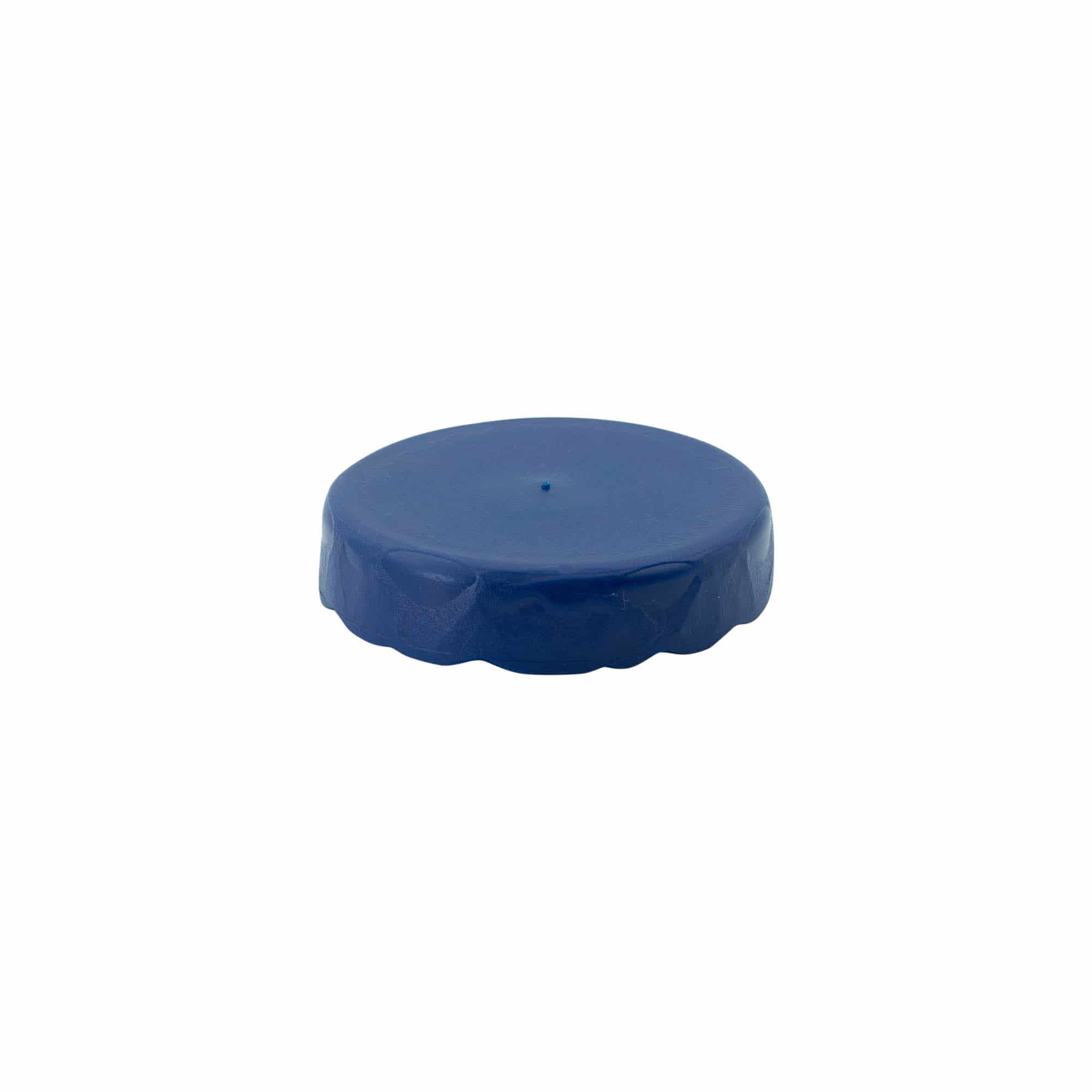 Sopiva kansi kapeakaulaiselle keramiikkapadalle, HDPE-muovia, sininen