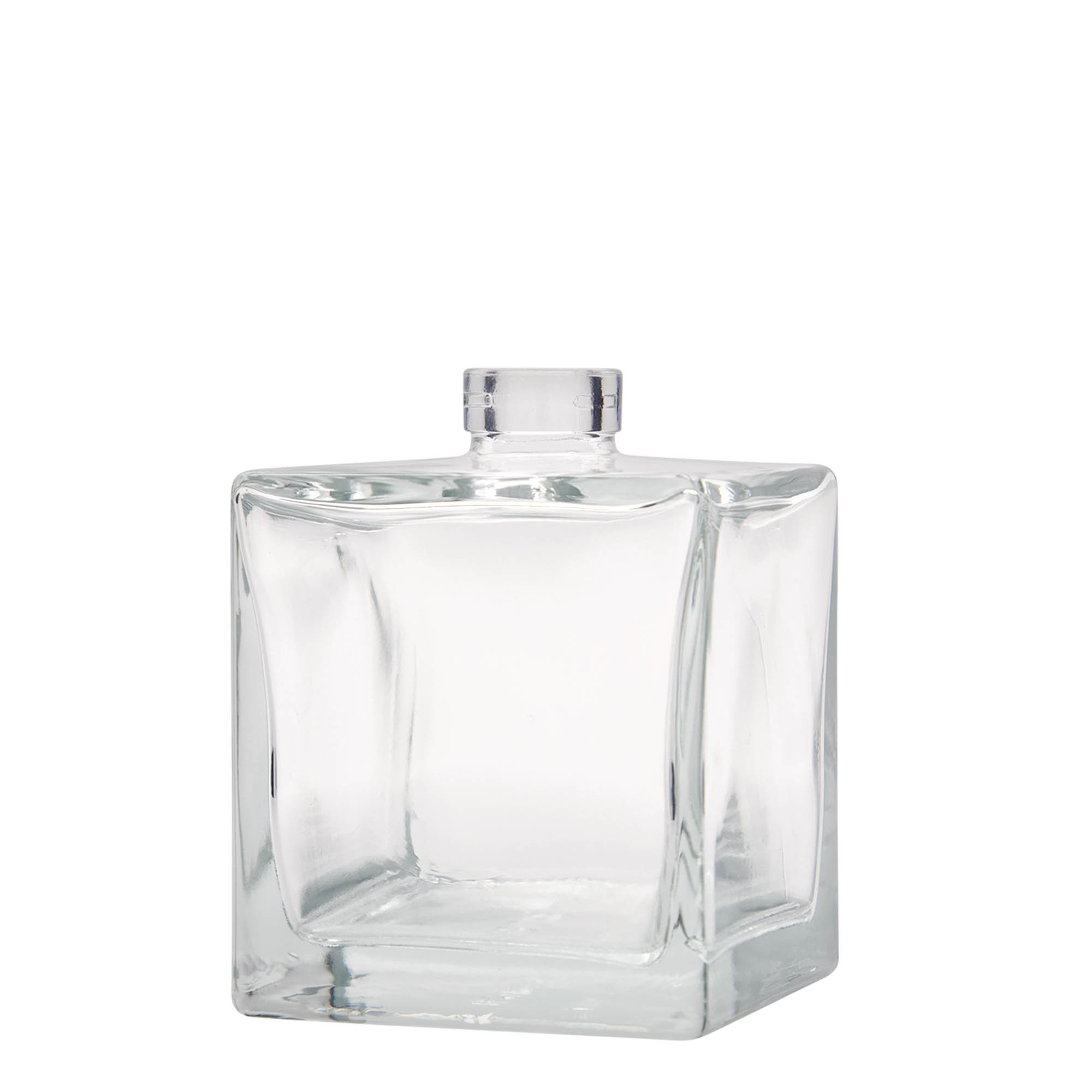 500 ml lasipullo 'Cube', neliömäinen, suuaukko: korkki