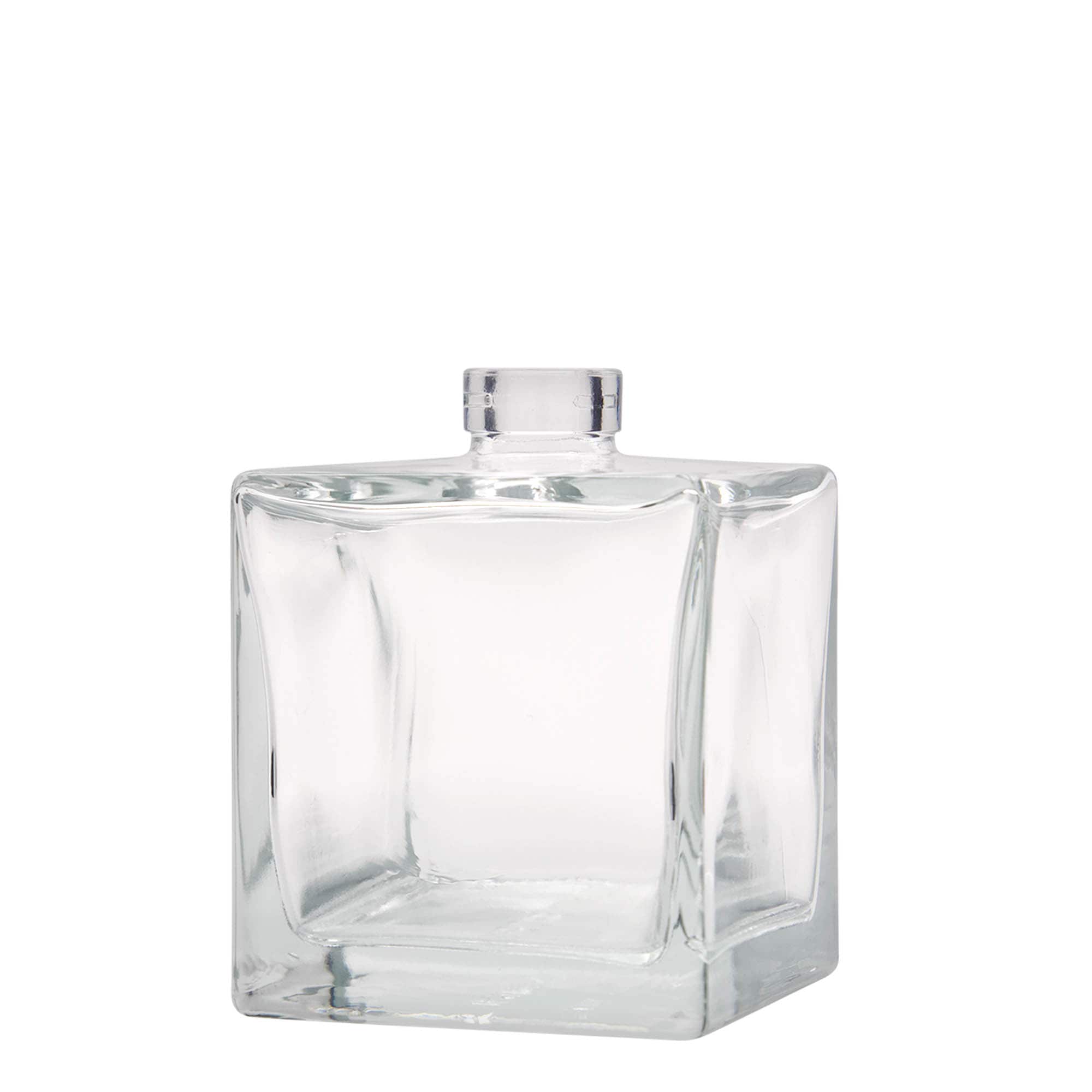 500 ml lasipullo 'Cube', neliömäinen, suuaukko: korkki