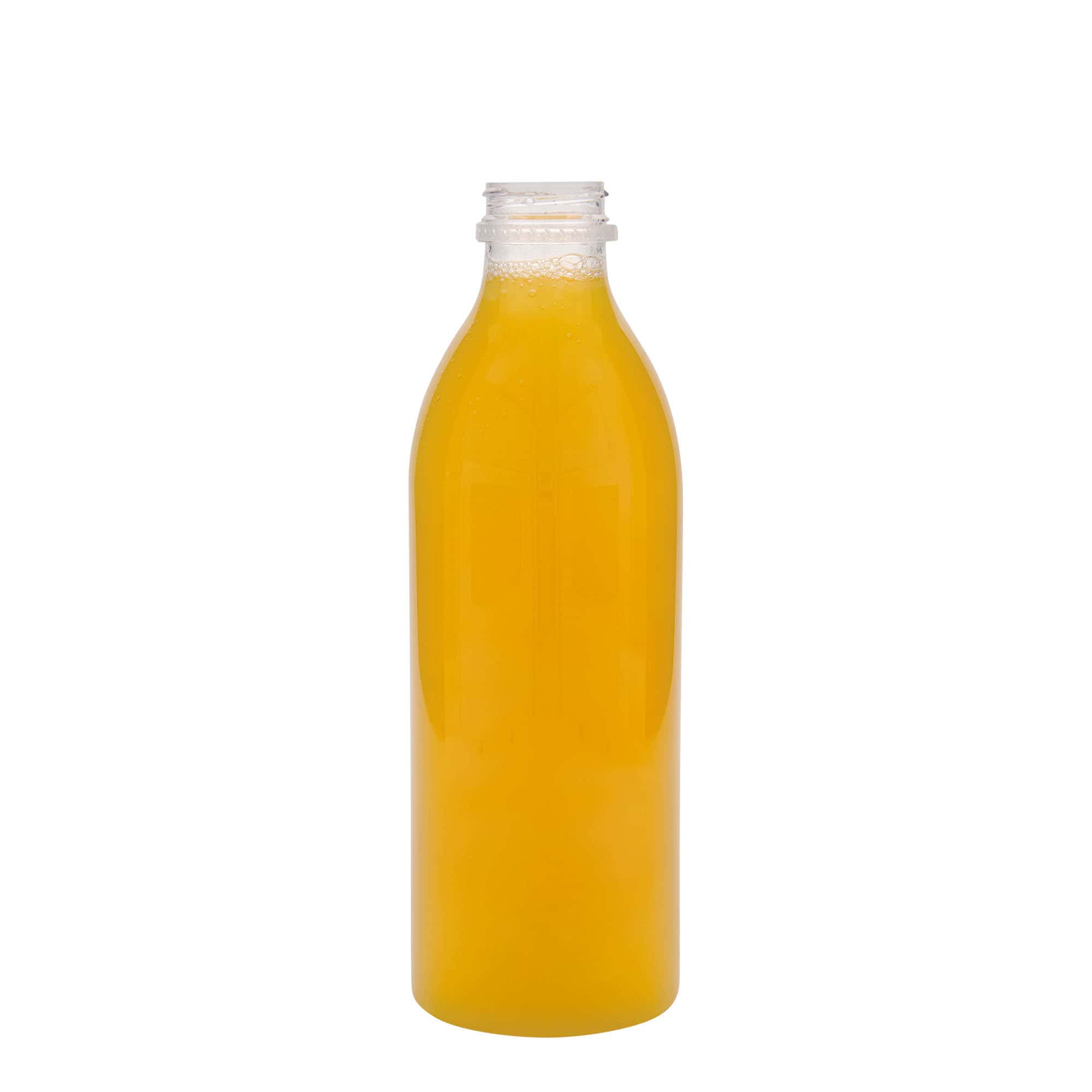 1000 ml PET-pullo standardi, muovi, suu: 38 mm