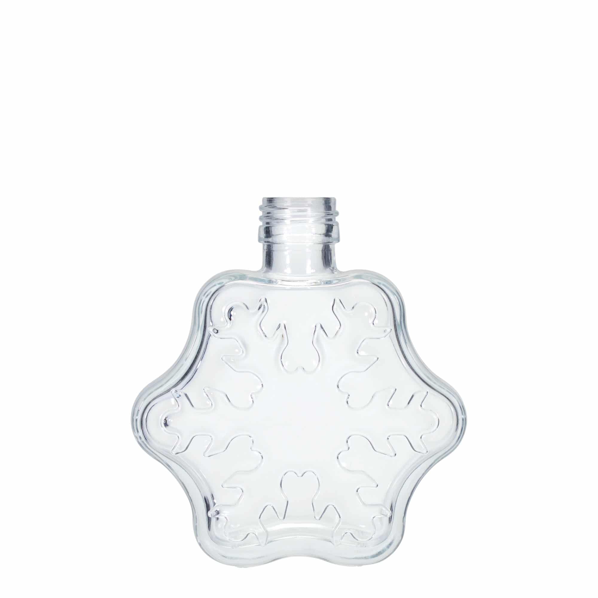200 ml lasipullo 'Schneeflocke', suu: PP 28 200 ml lasipullo 'Schneeflocke', suu: PP 28