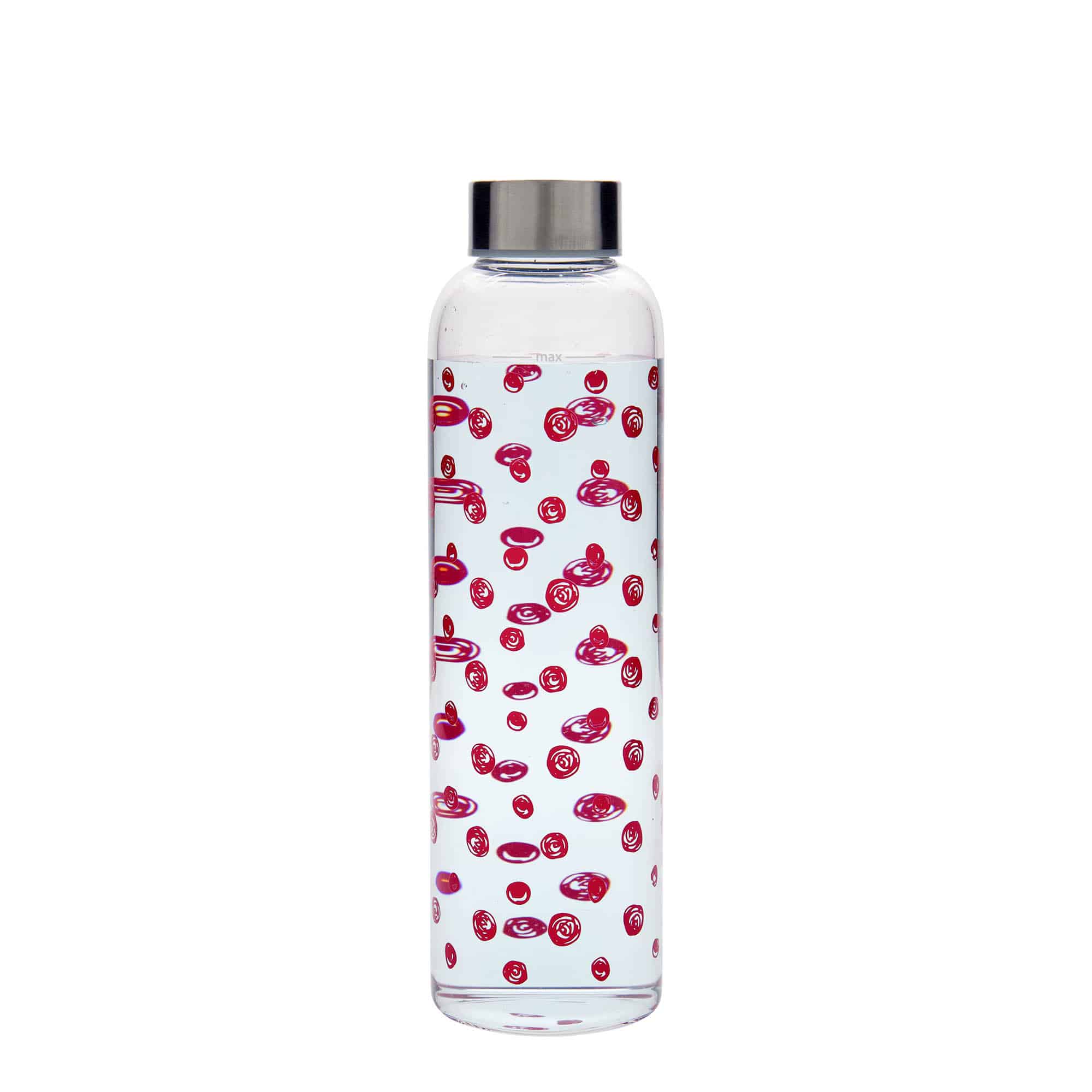 500 ml juomapullo 'Perseus - Punaiset pisteet', suuaukko: ruuvikorkki