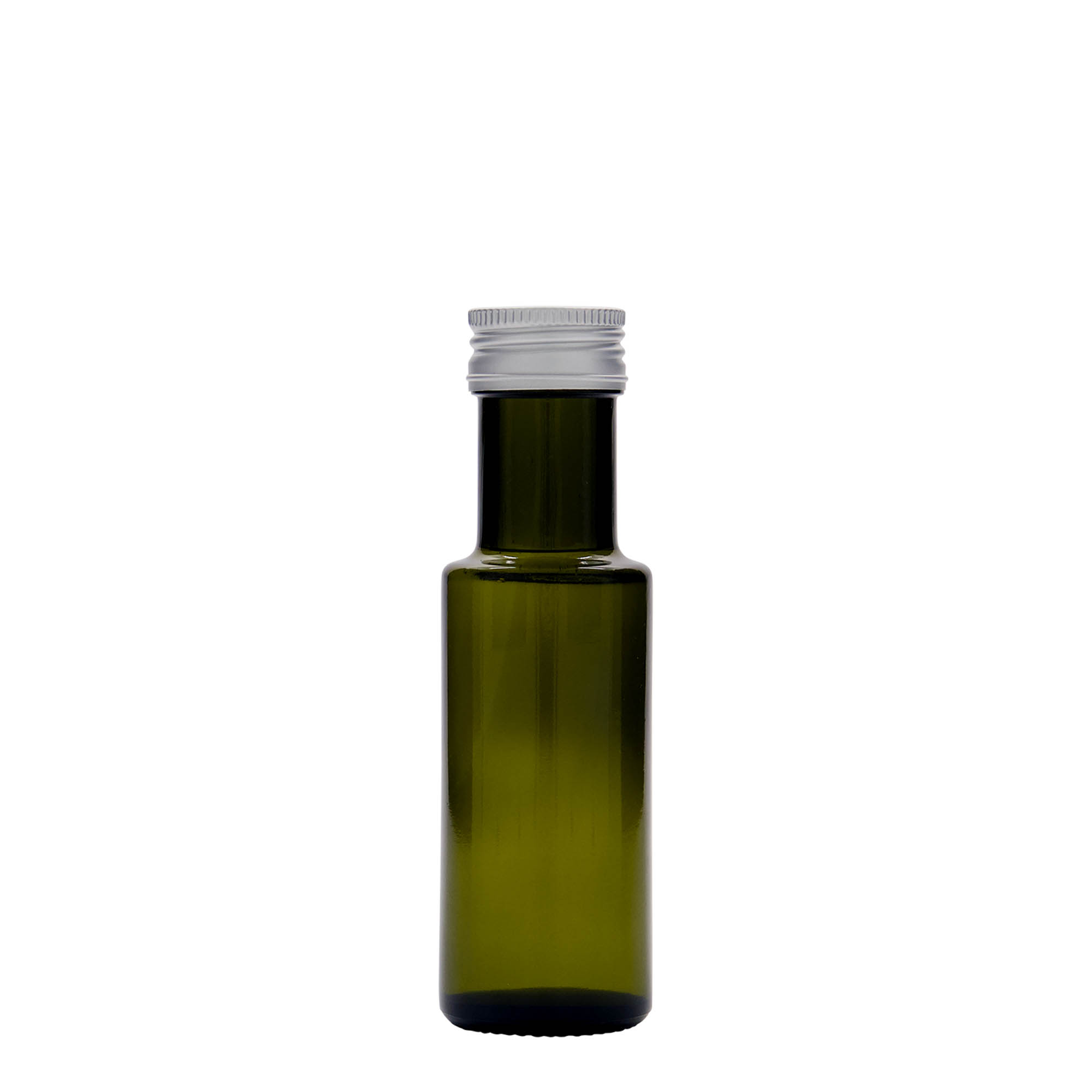 100 ml lasipullo 'Dorica', antiikkivihreä, suuaukko: PP 31,5