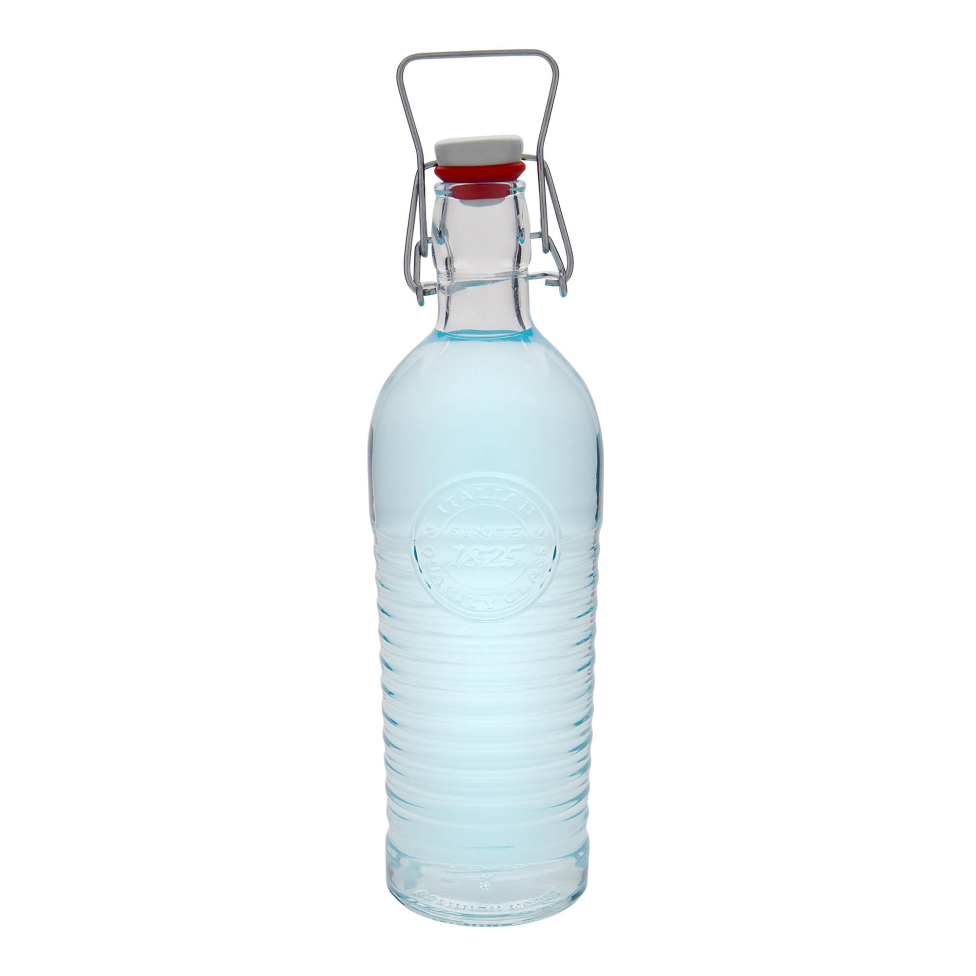 1 200 ml lasipullo 'Officina 1825', suuaukko: kahvalukko 1 200 ml lasipullo 'Officina 1825', suuaukko: kahvalukko