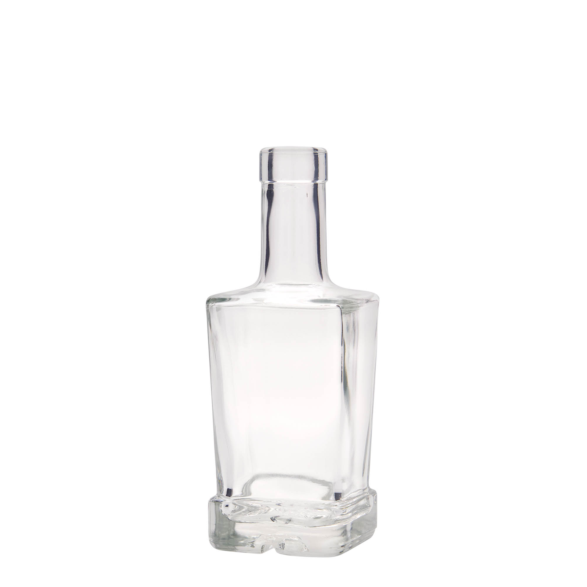 250 ml lasipullo 'Rene', neliömäinen, suuaukko: korkki 250 ml lasipullo 'Rene', neliömäinen, suuaukko: korkki