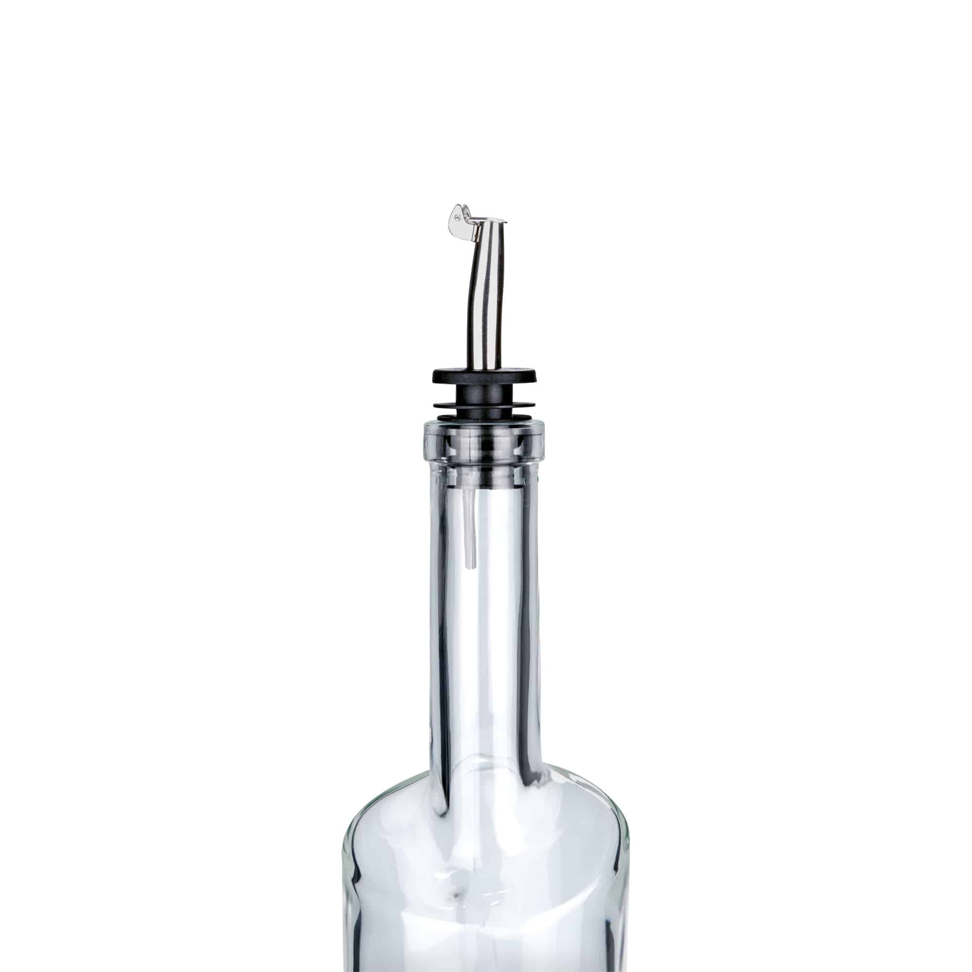 Inox-kaatonokka metallikannella, ruostumatonta terästä, hopea