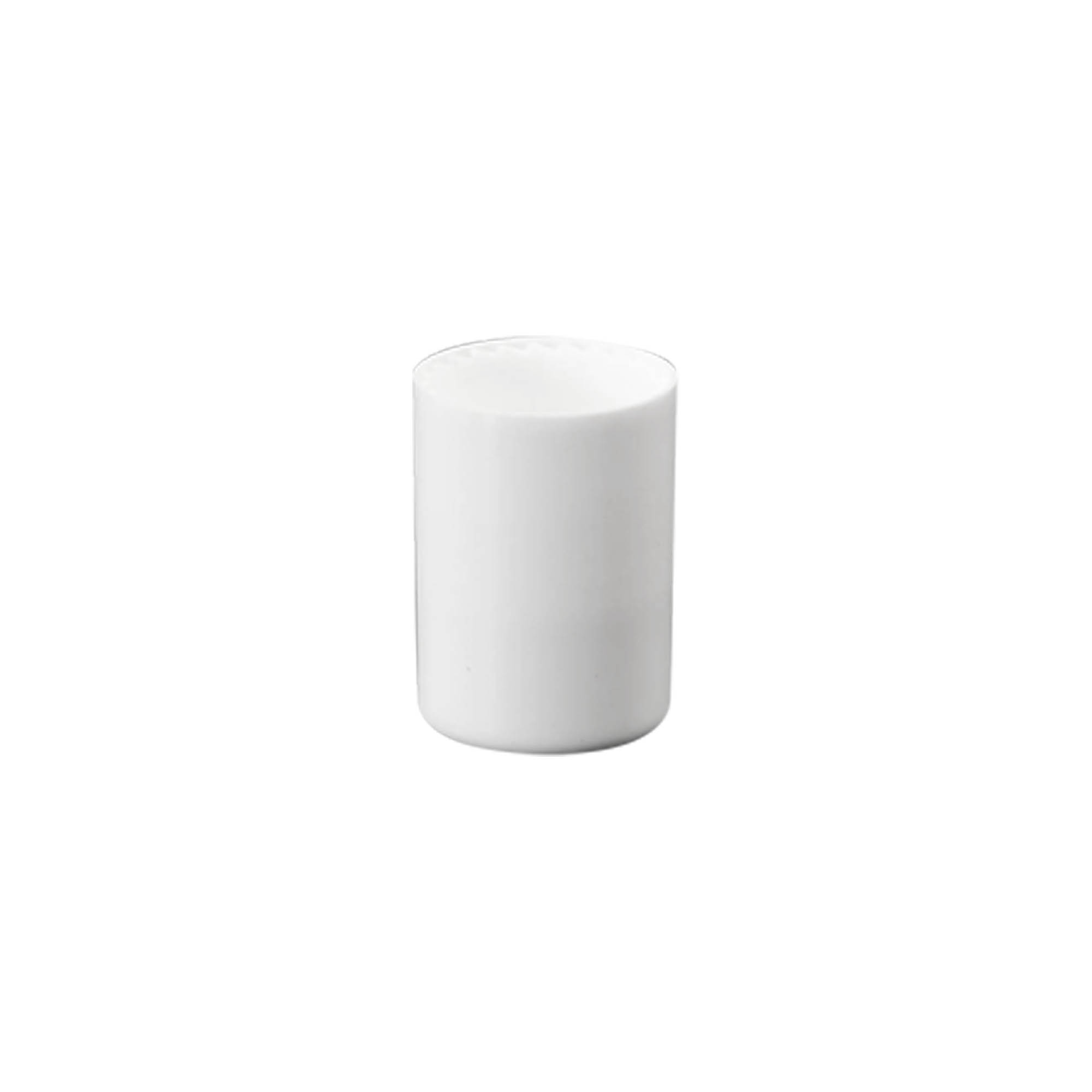 Korkki 10 ml roll-on-pulloon, PP-muovia, valkoinen, suukappaleelle: ruuvikorkki