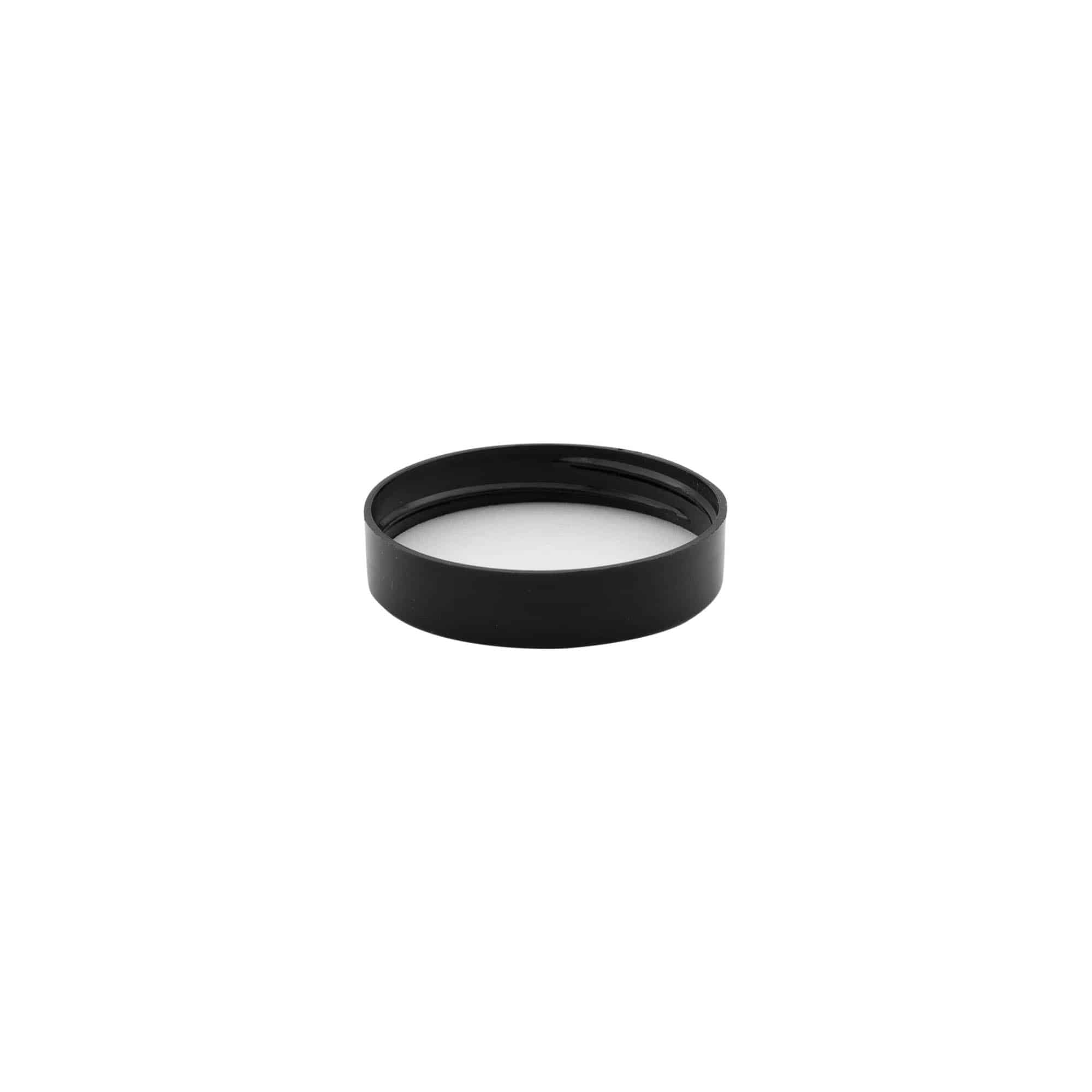 Ruuvikorkki, PP-muovi, musta, suuaukolle: 48/400