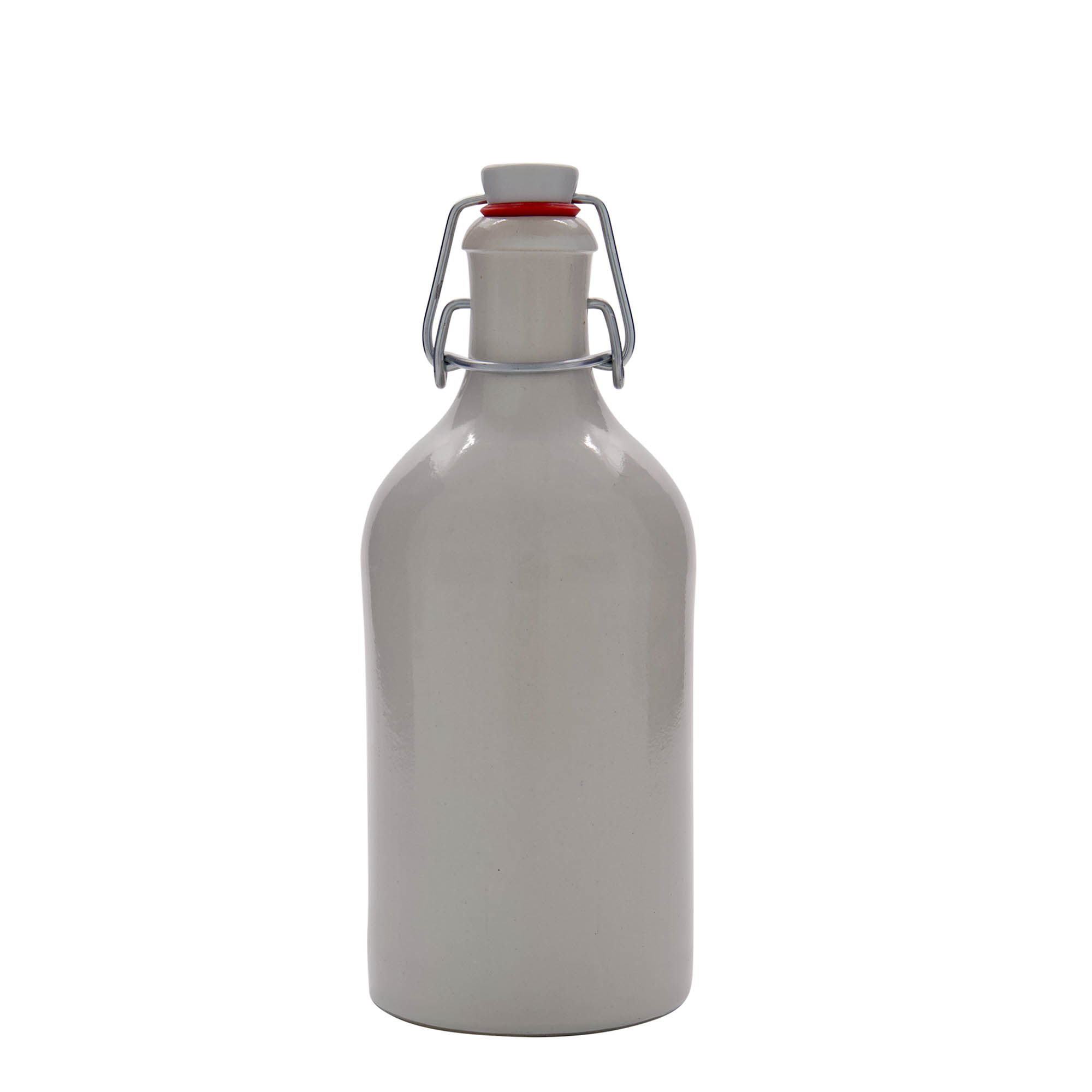 500 ml saviruukku, kivikeramiikka, valkoinen, suuaukko: puristuskorkki