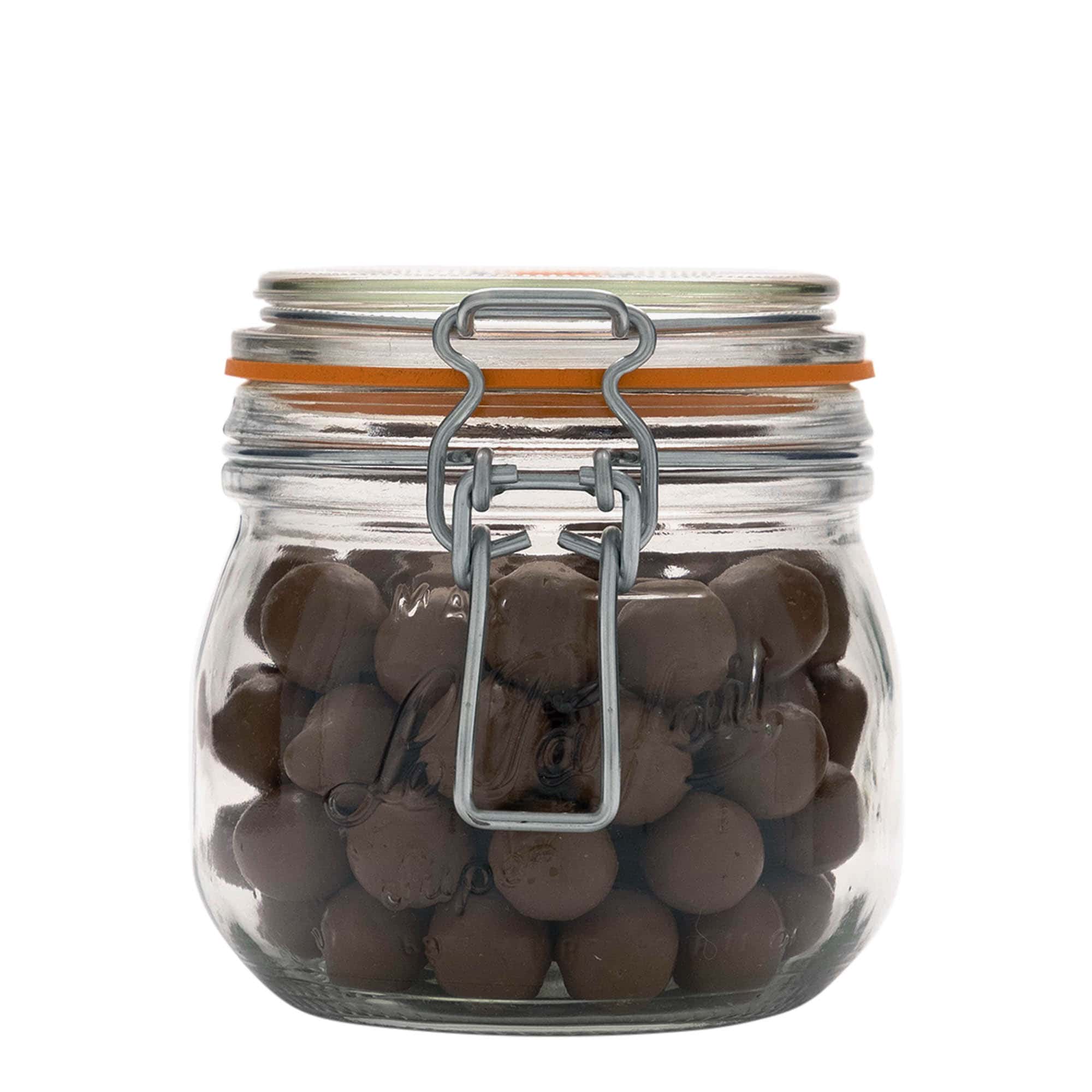 500 ml rautalankakannellinen lasipurkki 'Le Parfait Super Bocal', suuaukko: rautalankakansi 500 ml rautalankakannellinen lasipurkki 'Le Parfait Super Bocal', suuaukko: rautalankakansi