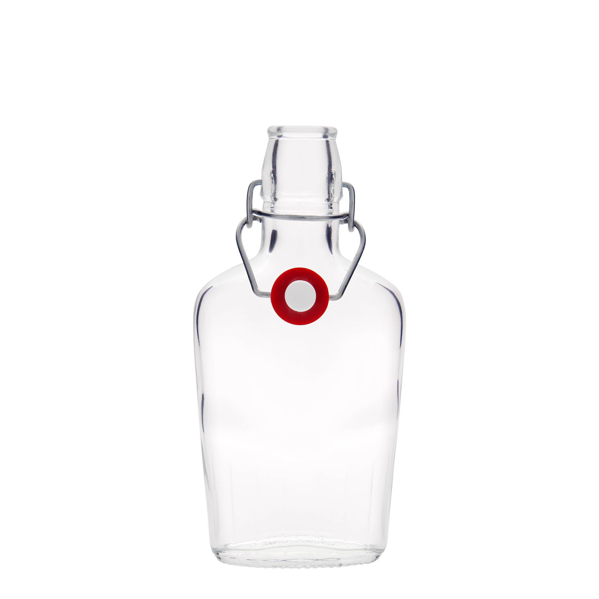 250 ml lasipullo 'Fiaschetta', soikea, suuaukko: saranakorkki