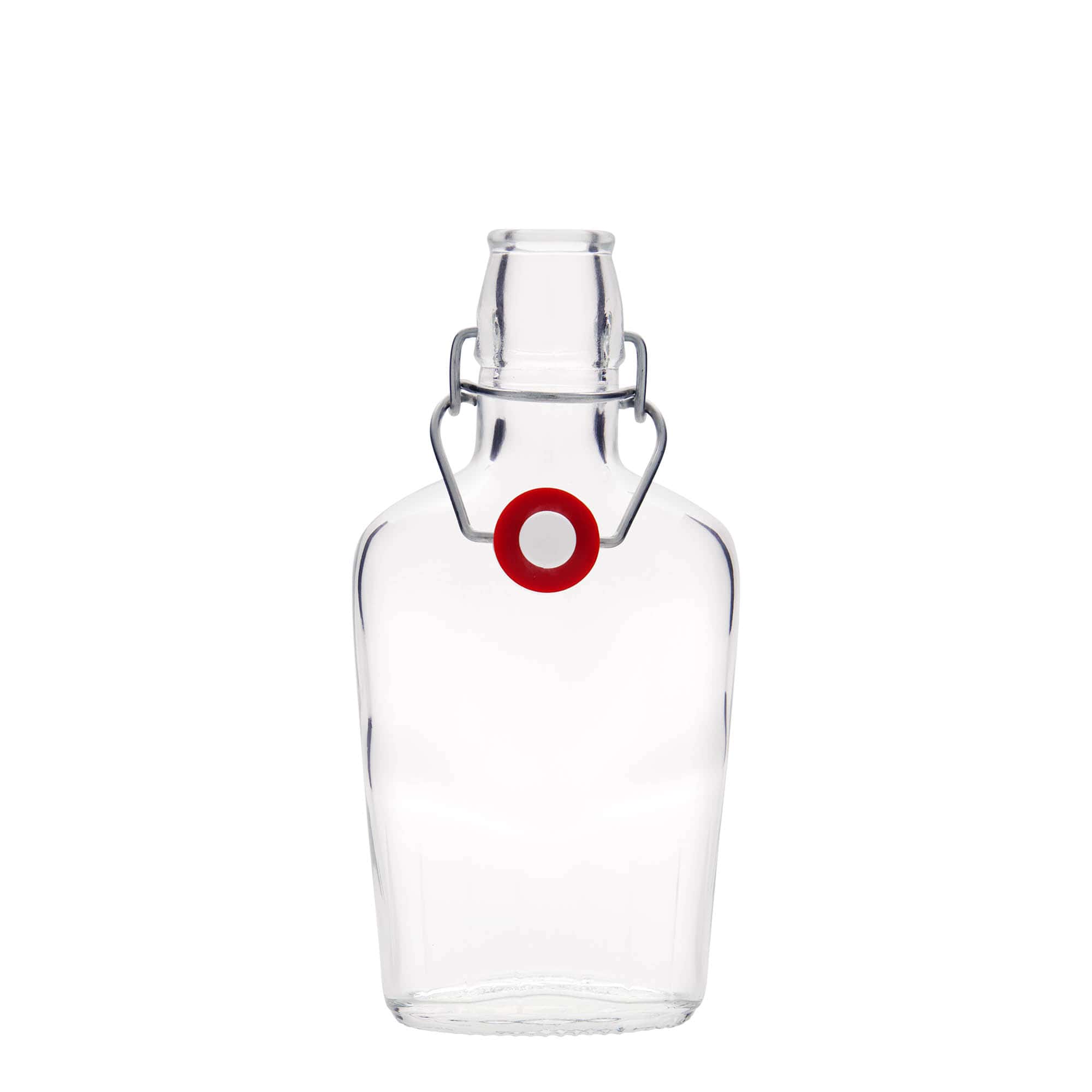 250 ml lasipullo 'Fiaschetta', soikea, suuaukko: saranakorkki
