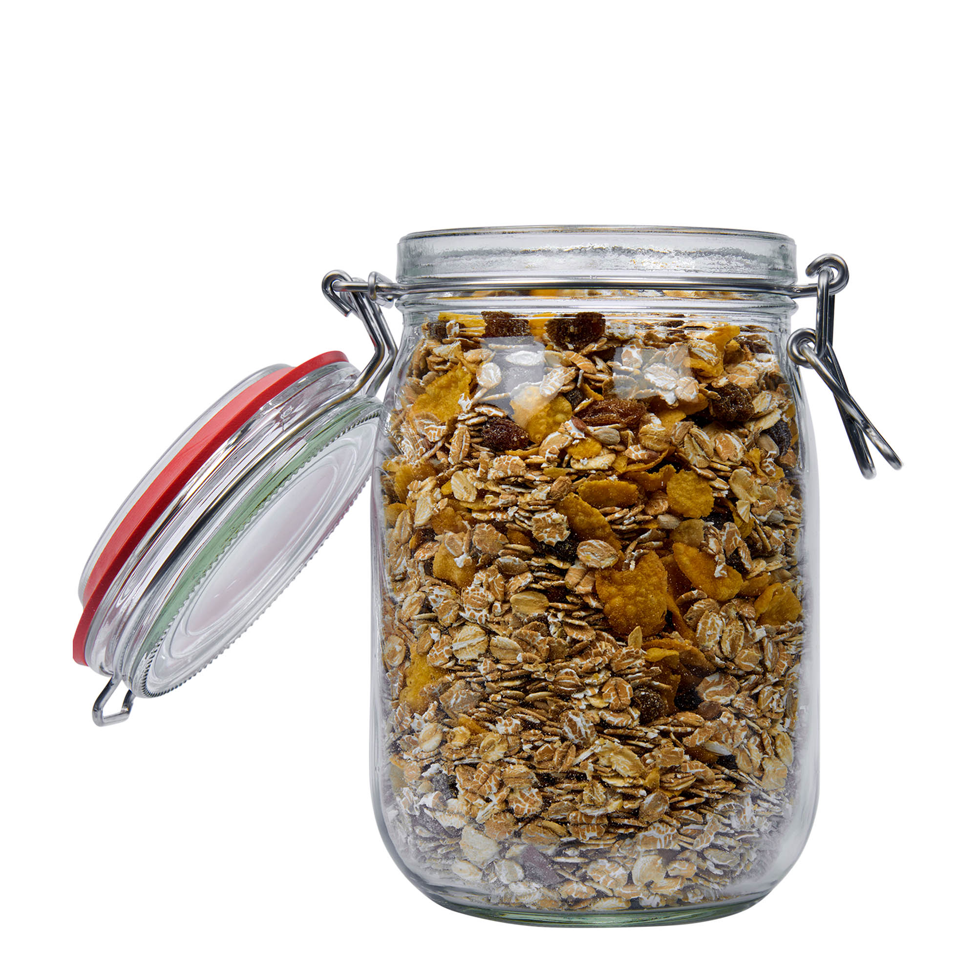 1,140 ml lankahakasuljettava lasipurkki, suuaukko: lankahakasuljin