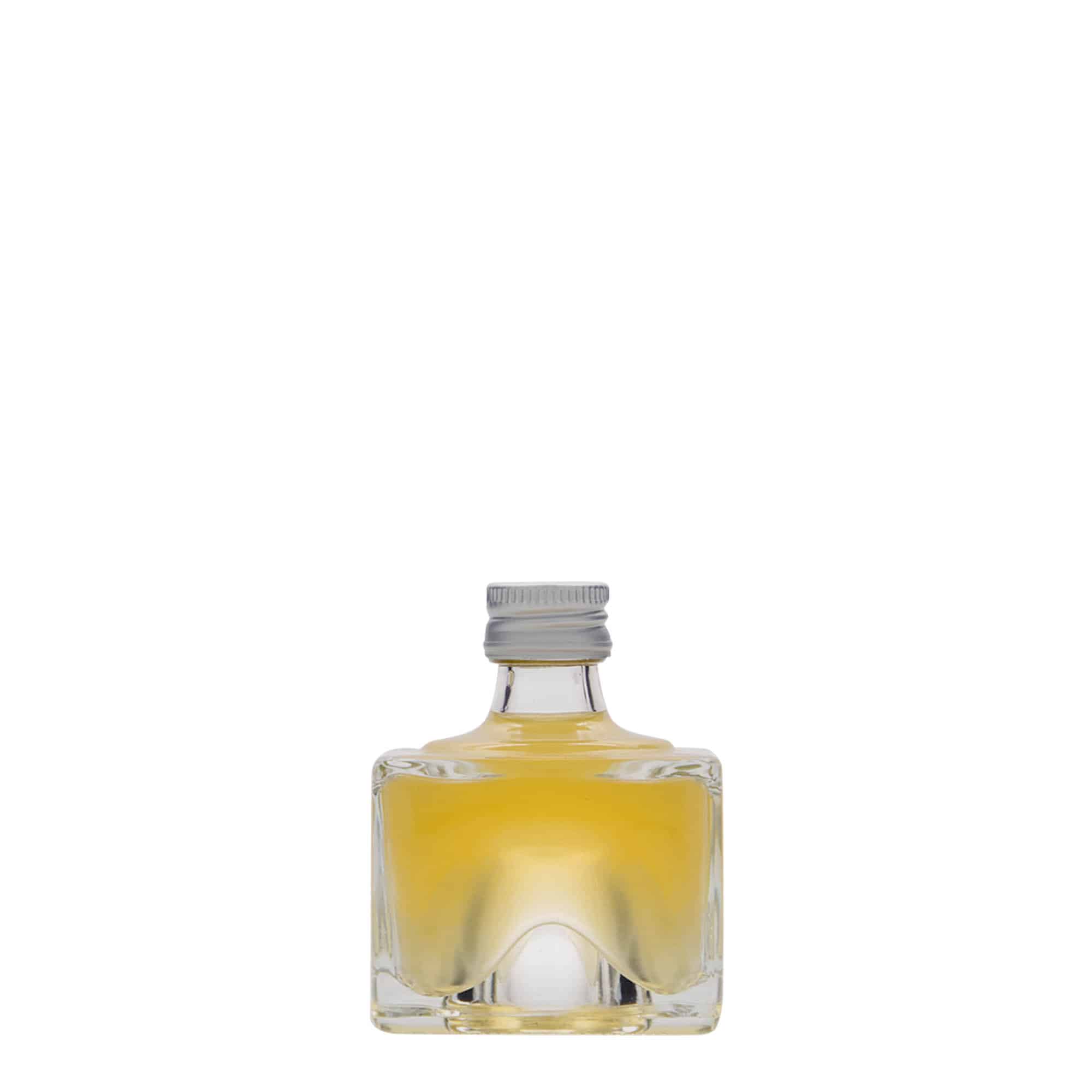 40 ml lasipullo 'Cocolores', neliömäinen, suuaukko: PP 18