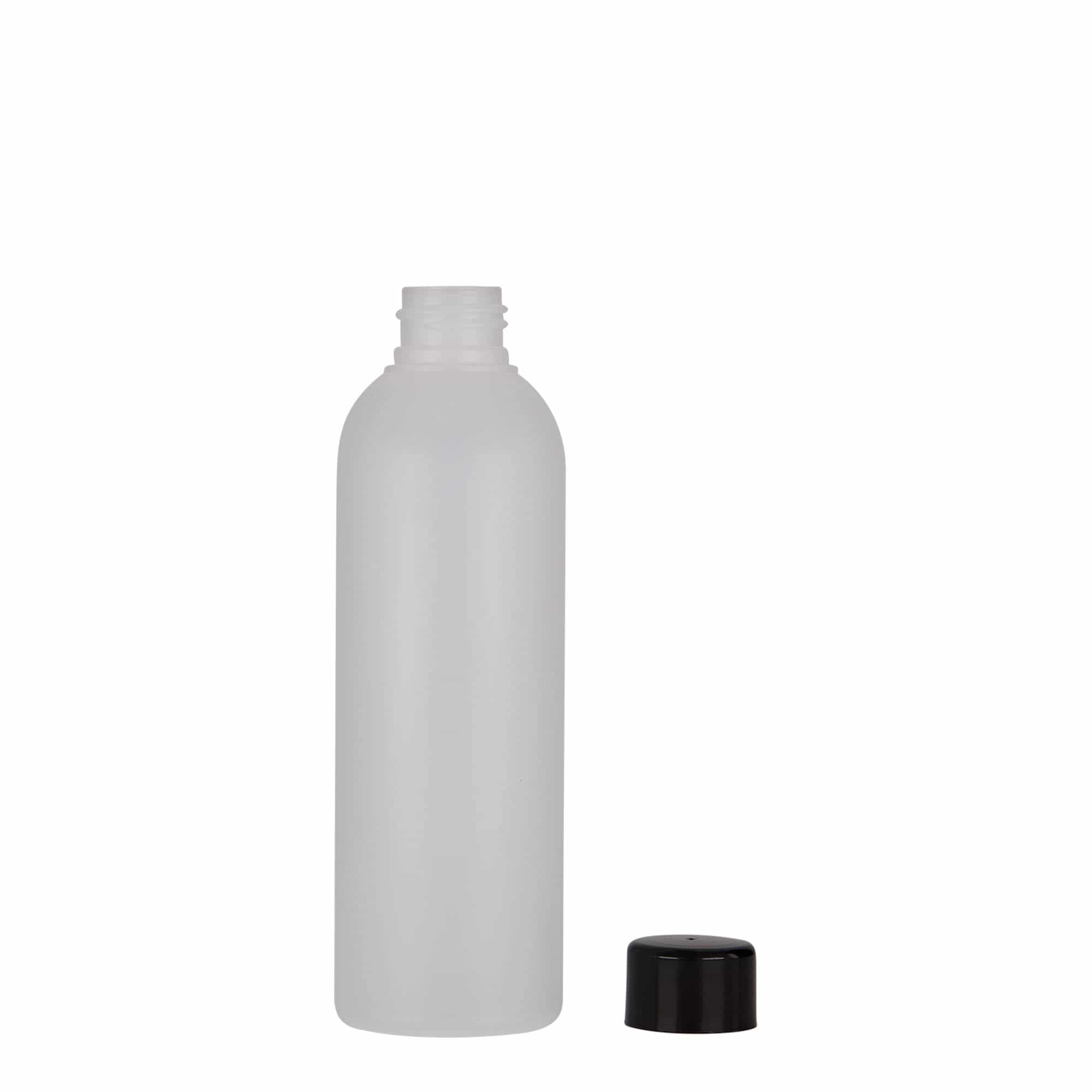 200 ml muovipullo 'Tuffy', HDPE, natur, suu: 24/410