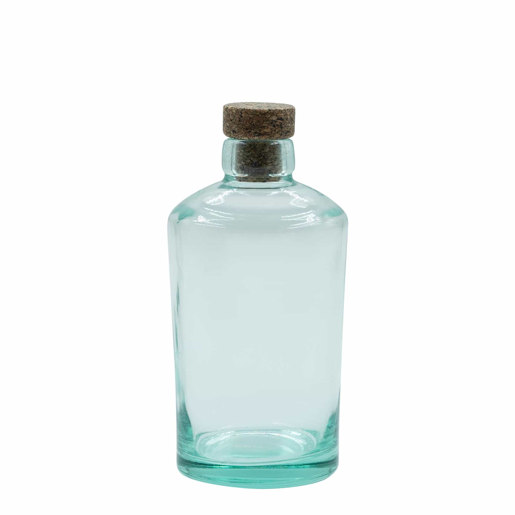 500 ml lasipullo 'Barrel', suu: korkki