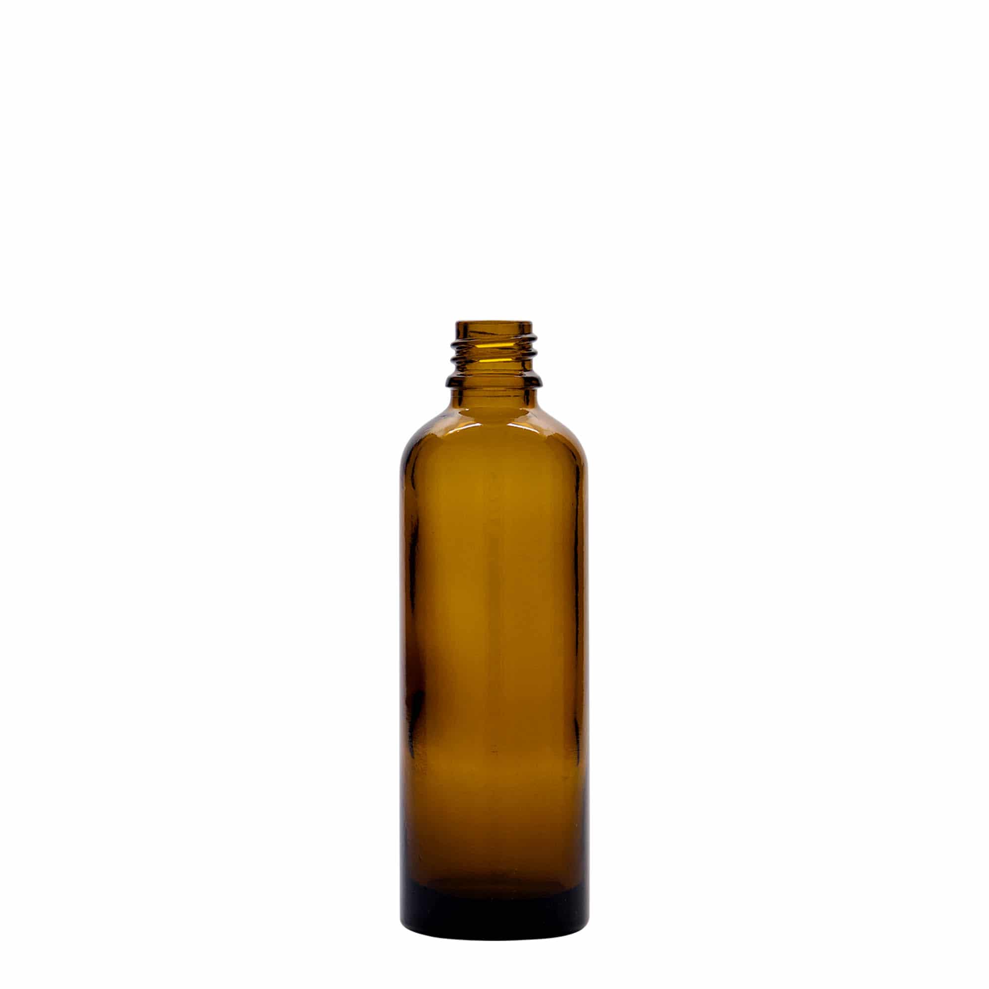 75 ml lääkepullo, lasi, ruskea, suu: DIN 18 75 ml lääkepullo, lasi, ruskea, suu: DIN 18