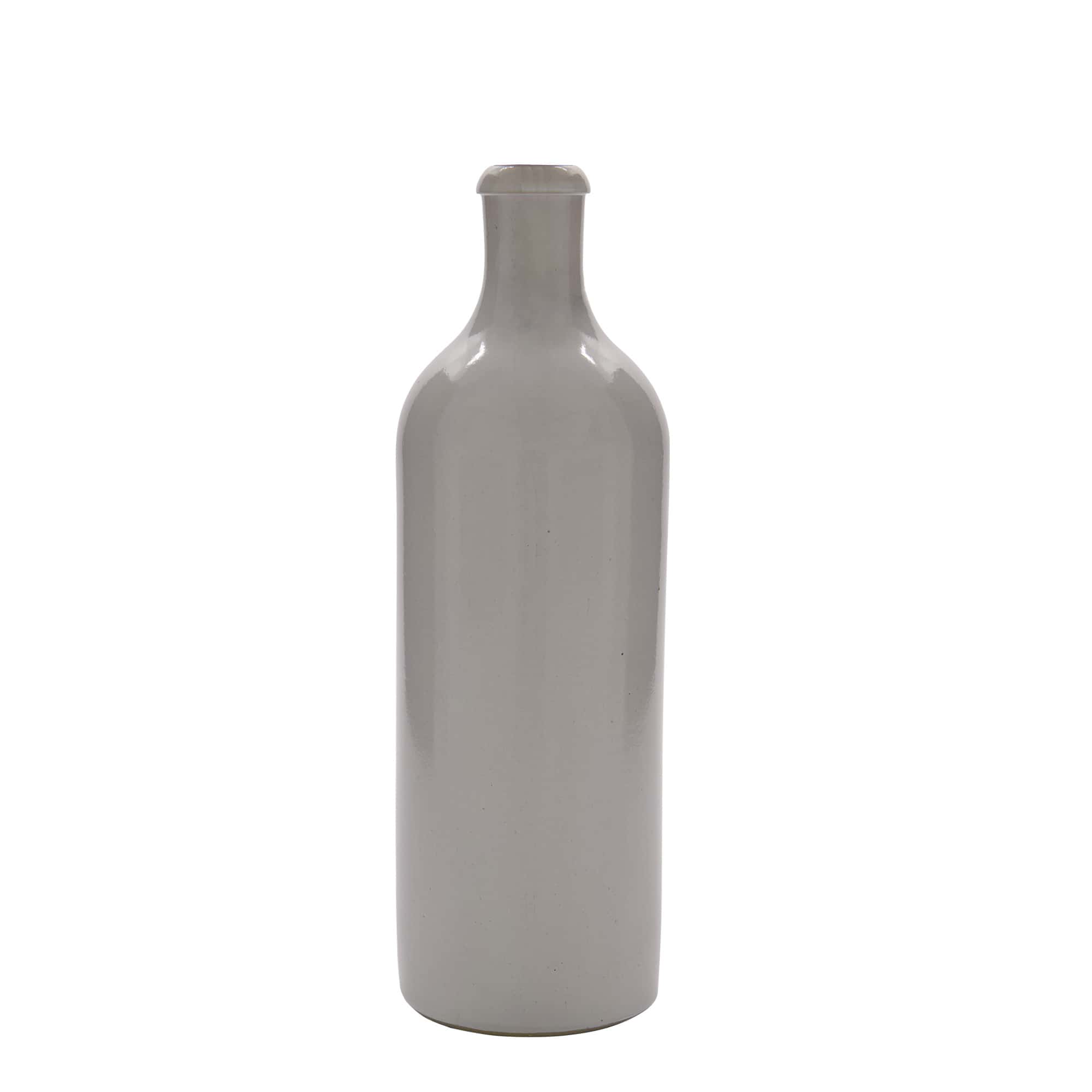 750 ml savituoppi, keraaminen, valk., suu: patenttikorkki 750 ml savituoppi, keraaminen, valk., suu: patenttikorkki