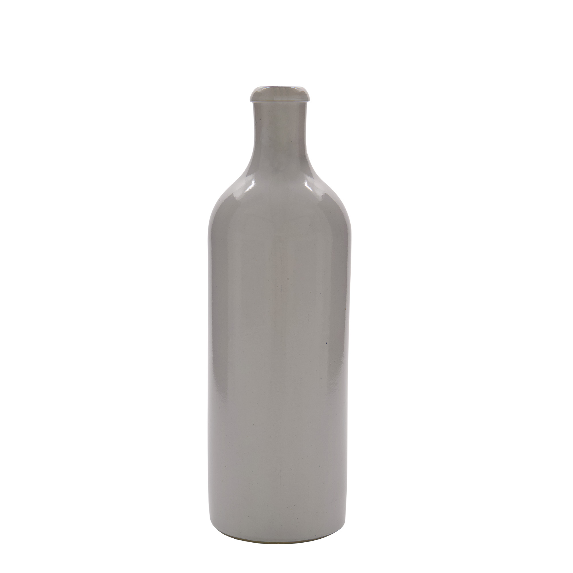 750 ml saviruukku, kivitavara, valkoinen, suuaukko: lukko kansi