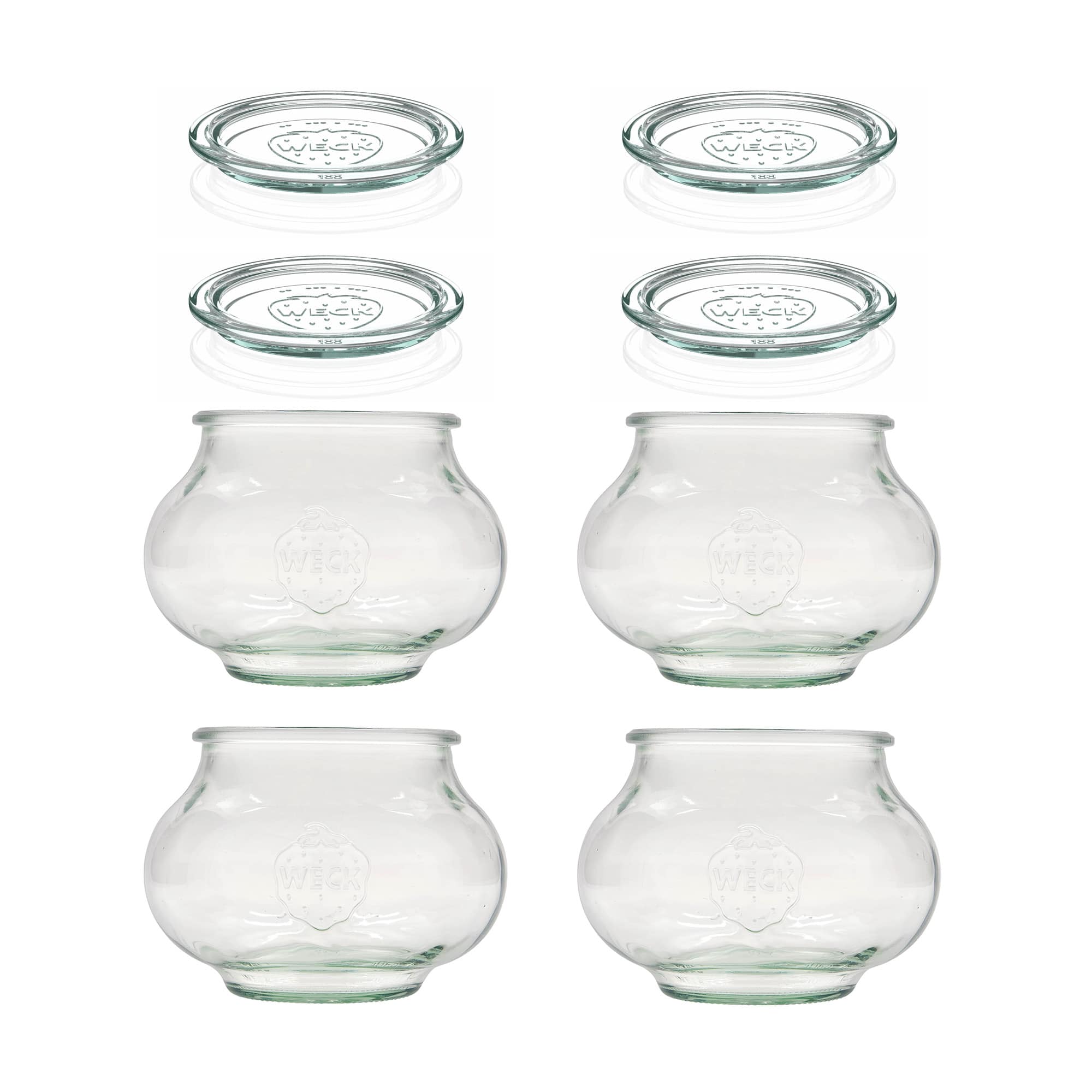 4x 1062 ml WECK-korulasi lasikannella RR 100