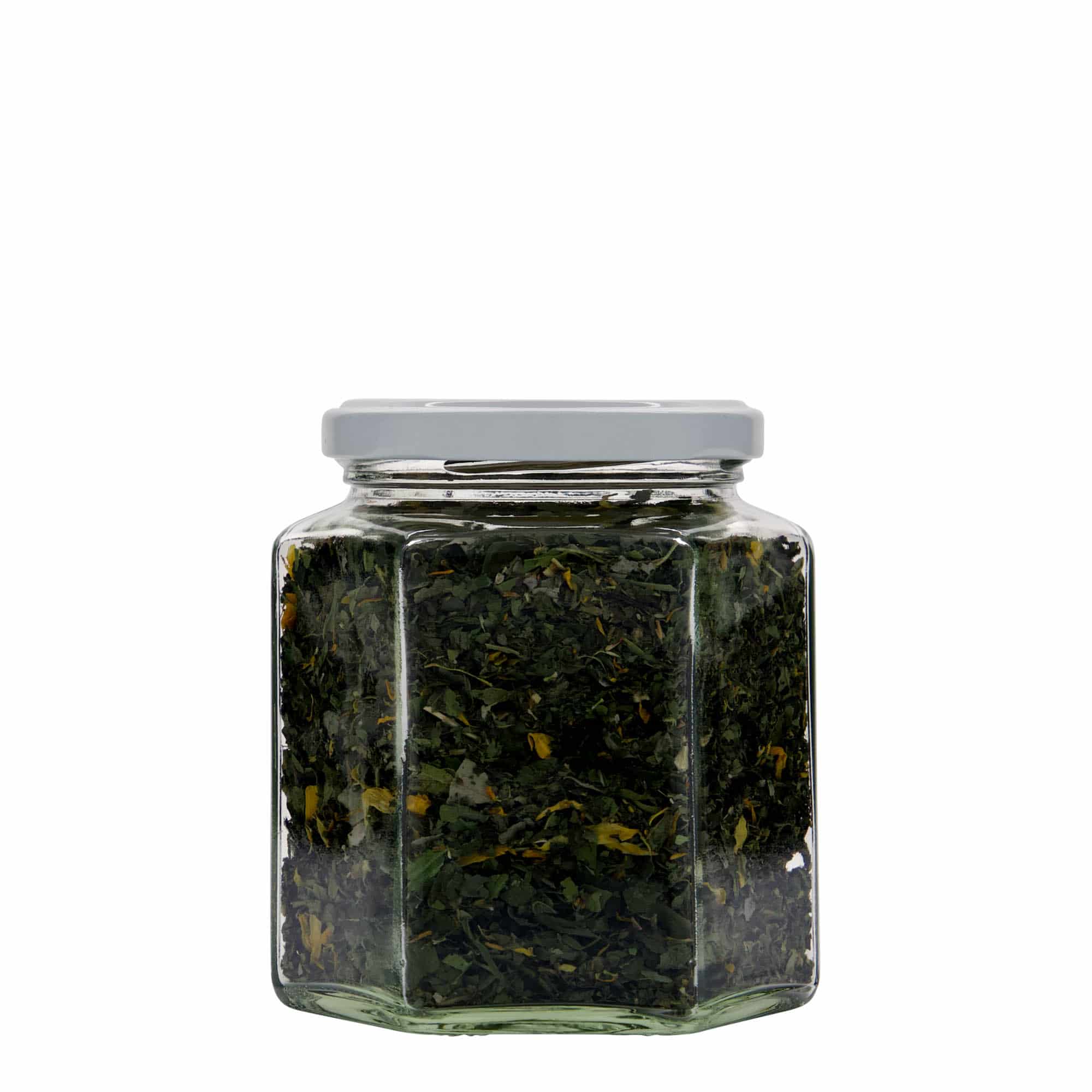 390 ml kuusikulmainen lasi, suuaukko: Twist-Off (TO 70)