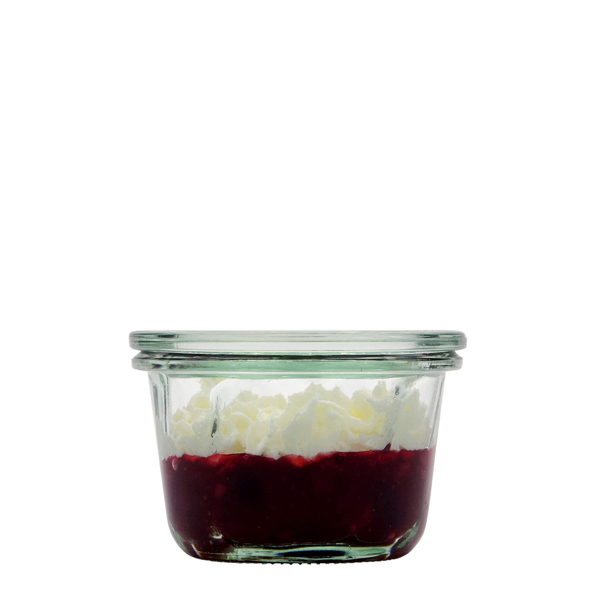 165 ml WECK-kakkuvuokapurkki, suuaukko: pyöreä reuna