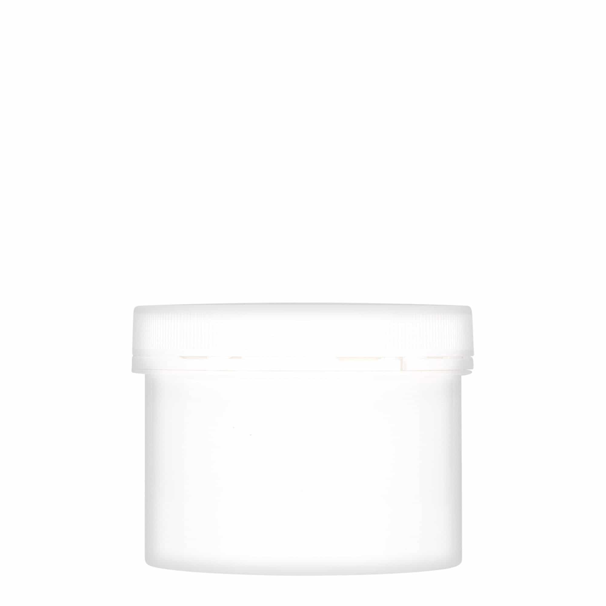 300 ml muovirasia 'Securilock', PP, valk., suu: Kierrekorkki