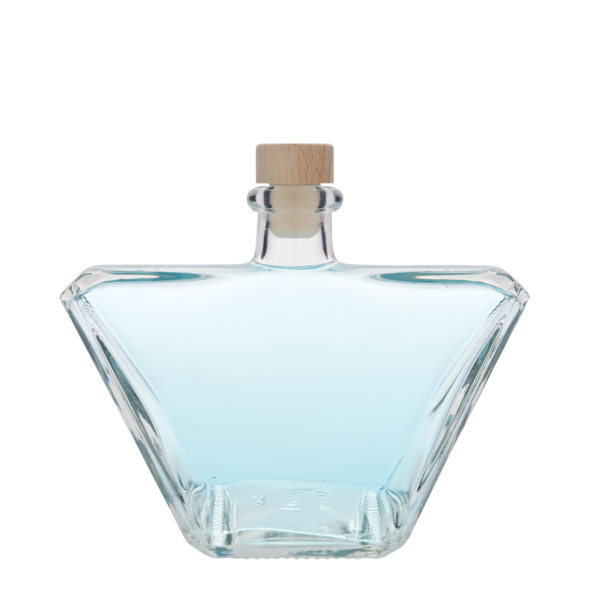 500 ml lasipullo 'Charly', suorakaide, suuaukko: korkki