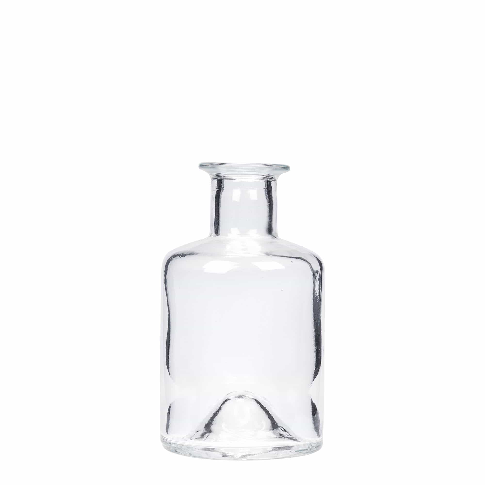 200 ml lasipullo apteekkarille, suuaukko: korkki