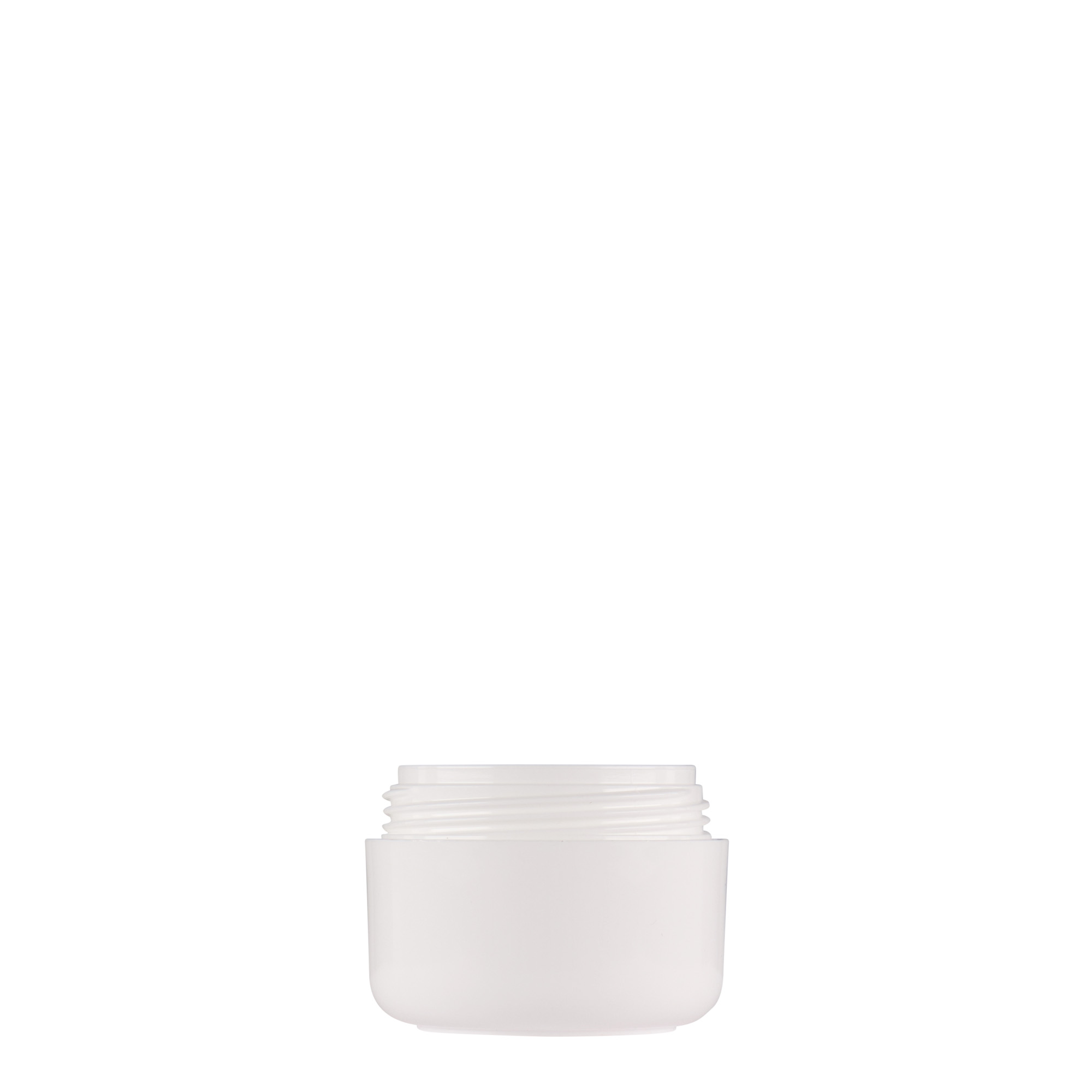 15 ml muovipurkki 'Bianca', PP, valkoinen, suu: ruuvikorkki