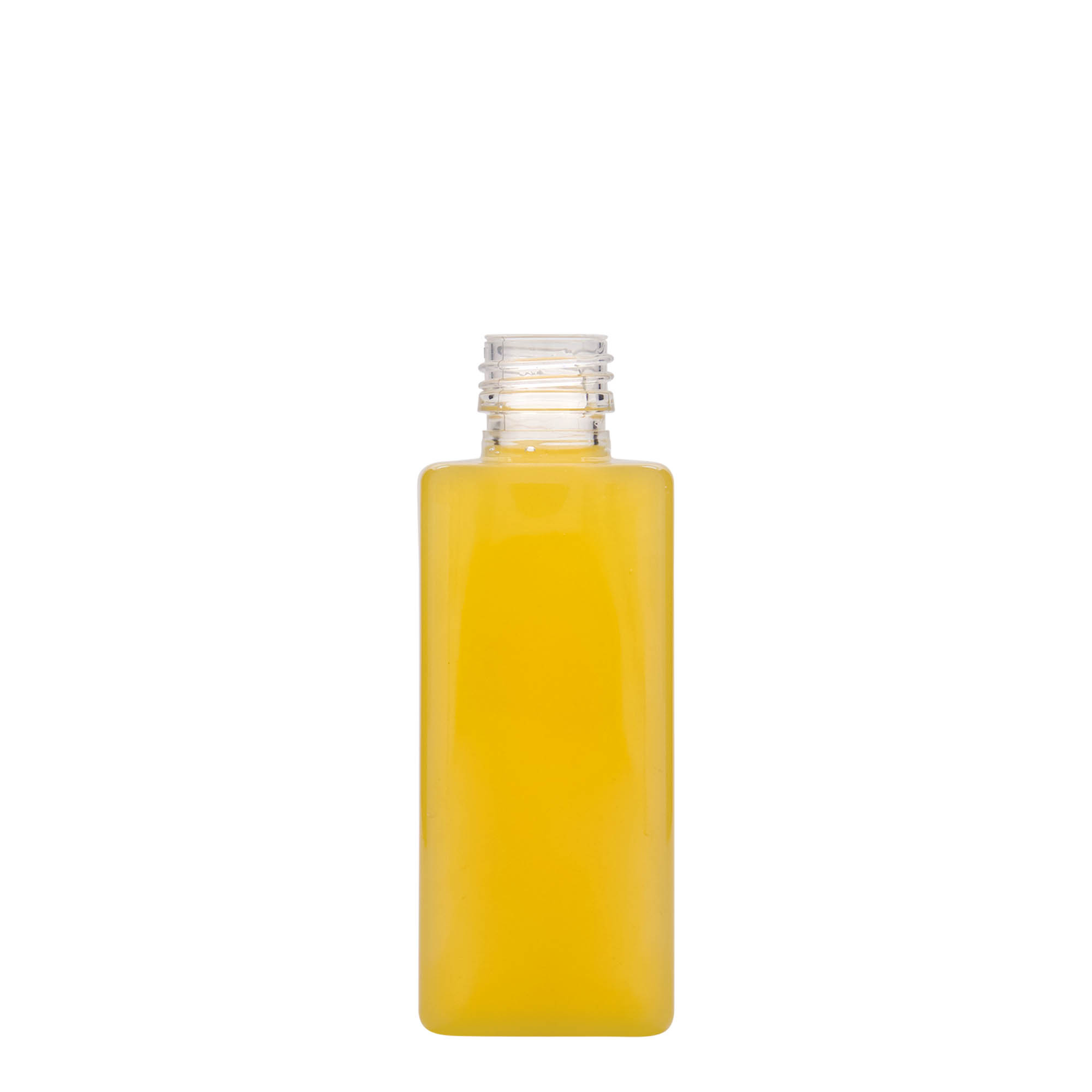 250 ml PET-pullo 'Karl', nelikulmainen, muovia, suuaukko: PP 28