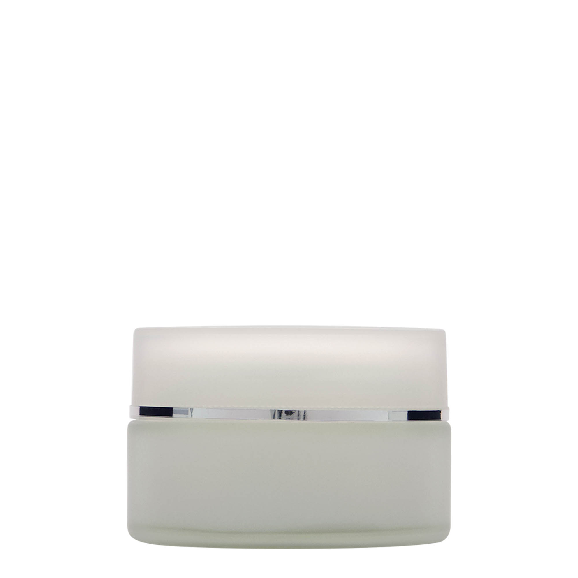 100 ml purkki 'Platin Edition', lasia, huurrettu, suuaukko: ruuvikorkki 100 ml purkki 'Platin Edition', lasia, huurrettu, suuaukko: ruuvikorkki