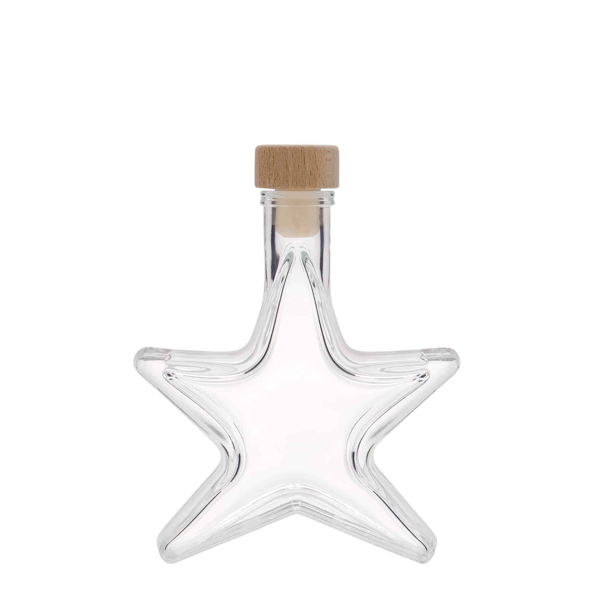 100 ml lasipullo 'Tähti', suu: korkki