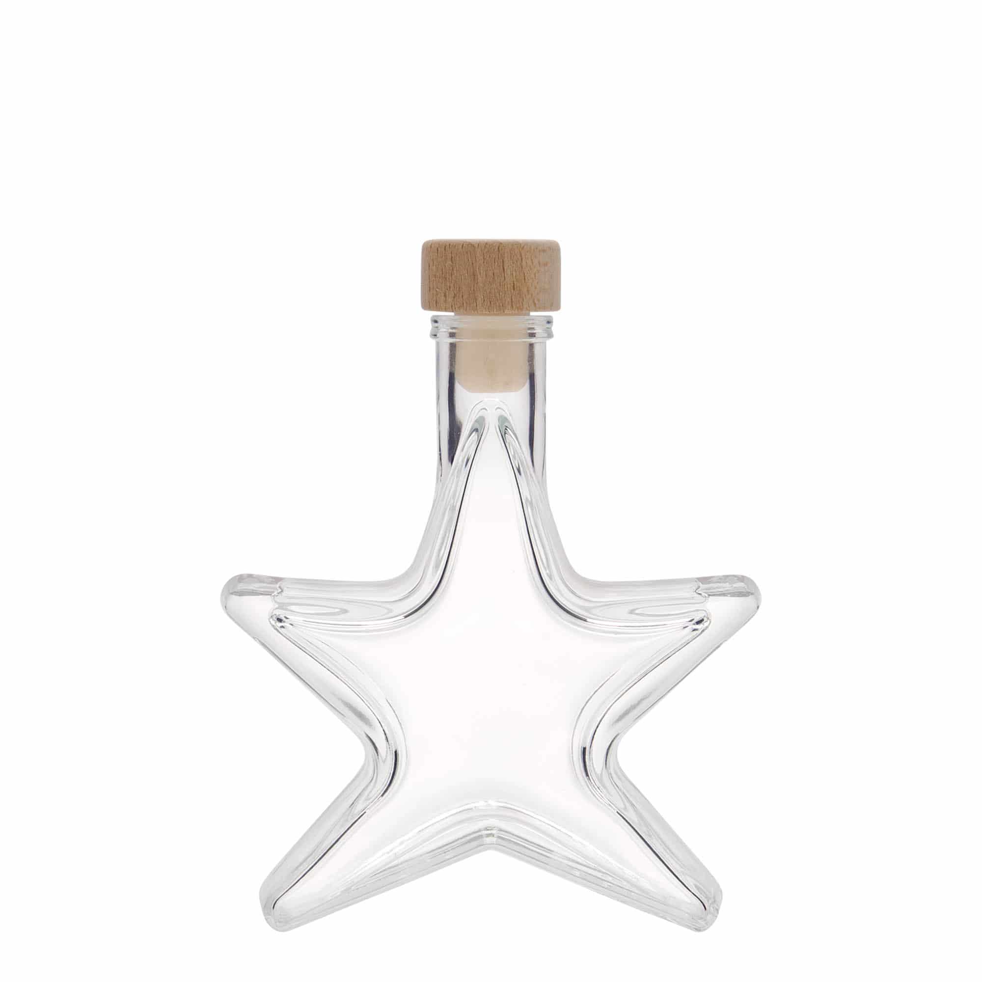 100 ml lasipullo 'Tähti', suuaukko: korkki