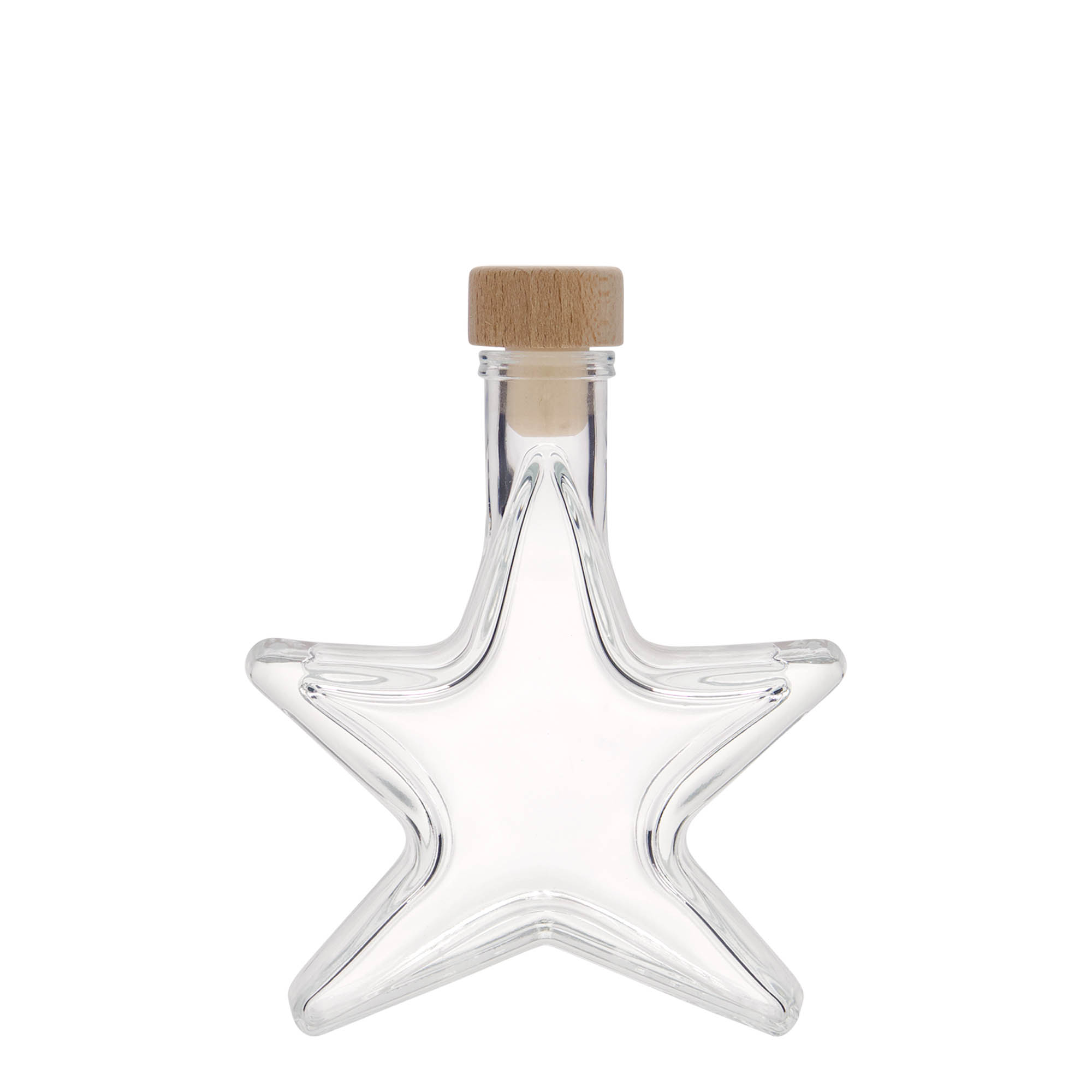 100 ml lasipullo ”Tähti”, suuaukko: korkki