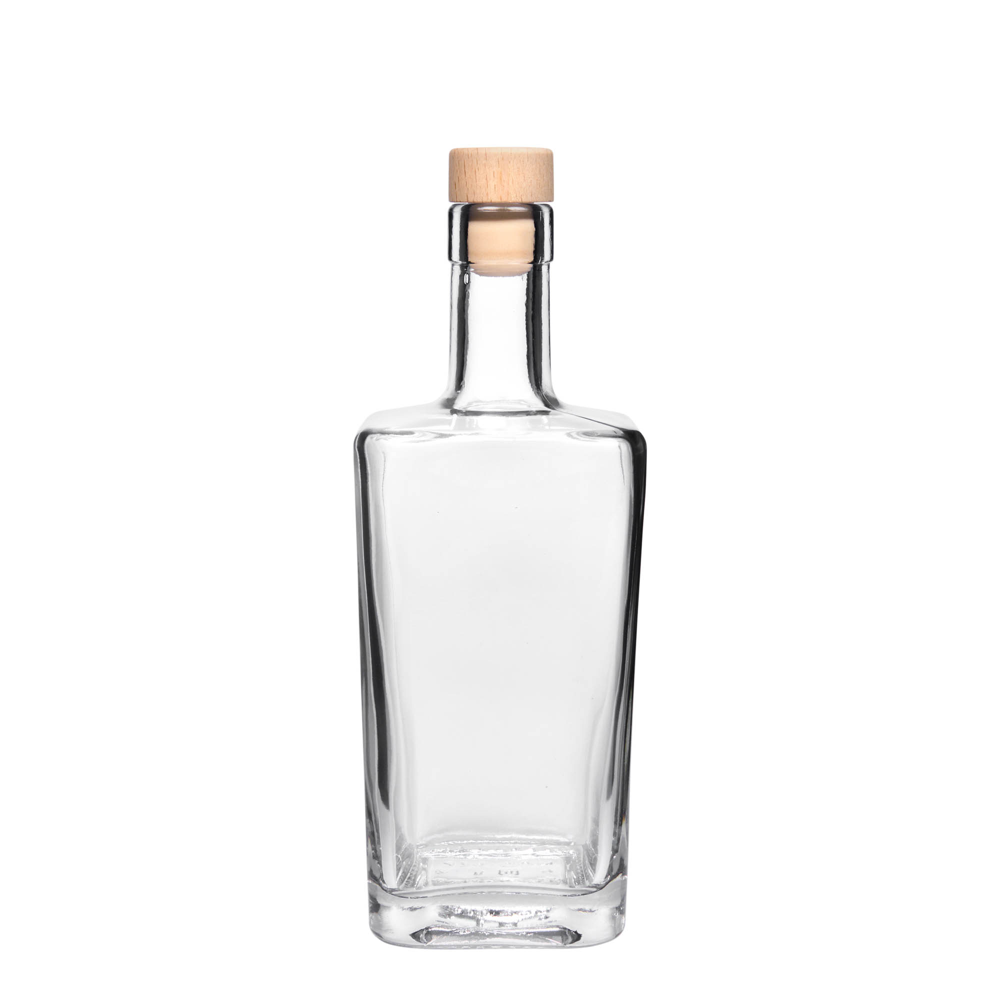 500 ml lasipullo 'Noel', neliömäinen, suuaukko: korkki