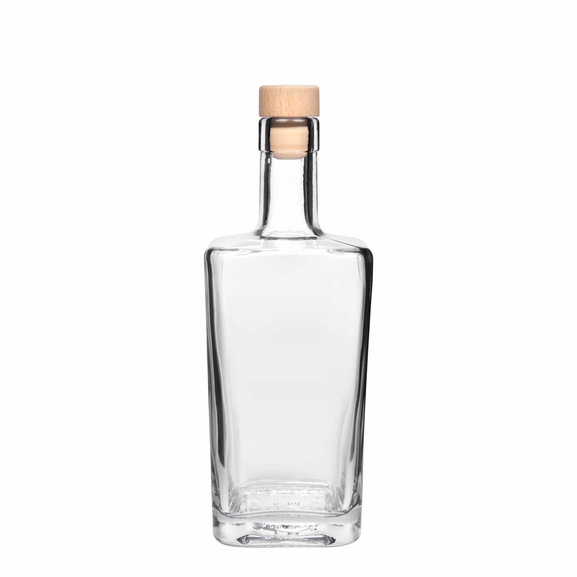 500 ml lasipullo 'Noel', neliömäinen, suuaukko: korkki