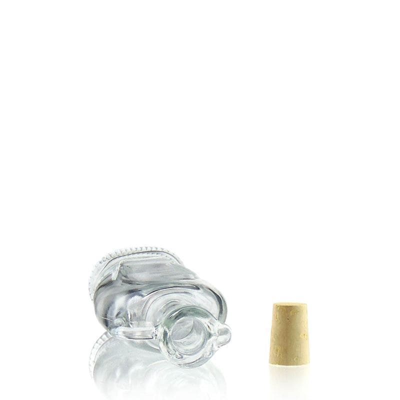 250 ml lasipullo 'Eleganta', ovaali, suuaukko: korkki