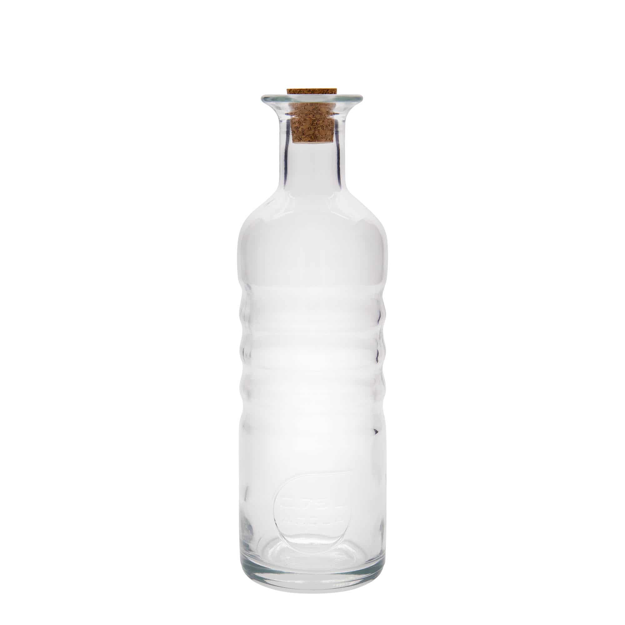 750 ml lasipullo 'Optima Acqua', suuaukko: korkki