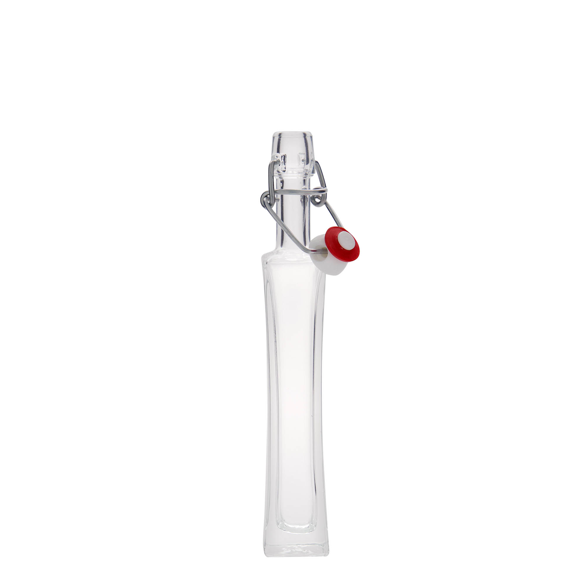 40 ml lasipullo 'Koko', neliömäinen, suuaukko: lukittava kansi 40 ml lasipullo 'Koko', neliömäinen, suuaukko: lukittava kansi