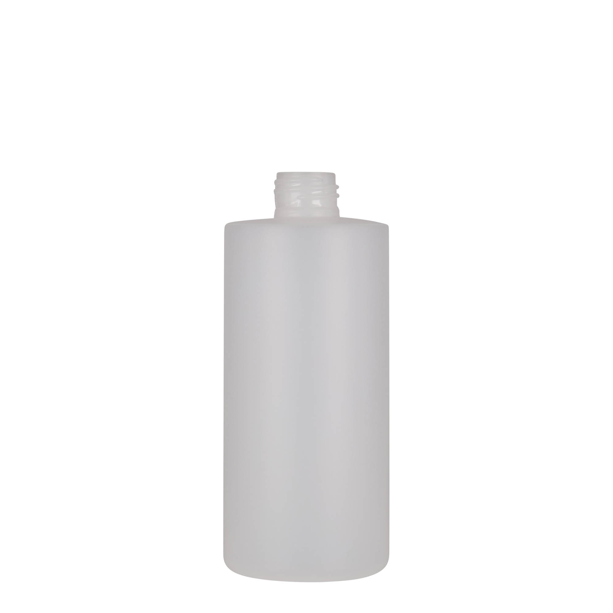 300 ml muovipullo 'Pipe', HDPE, valkoinen, suuaukko: 24/410