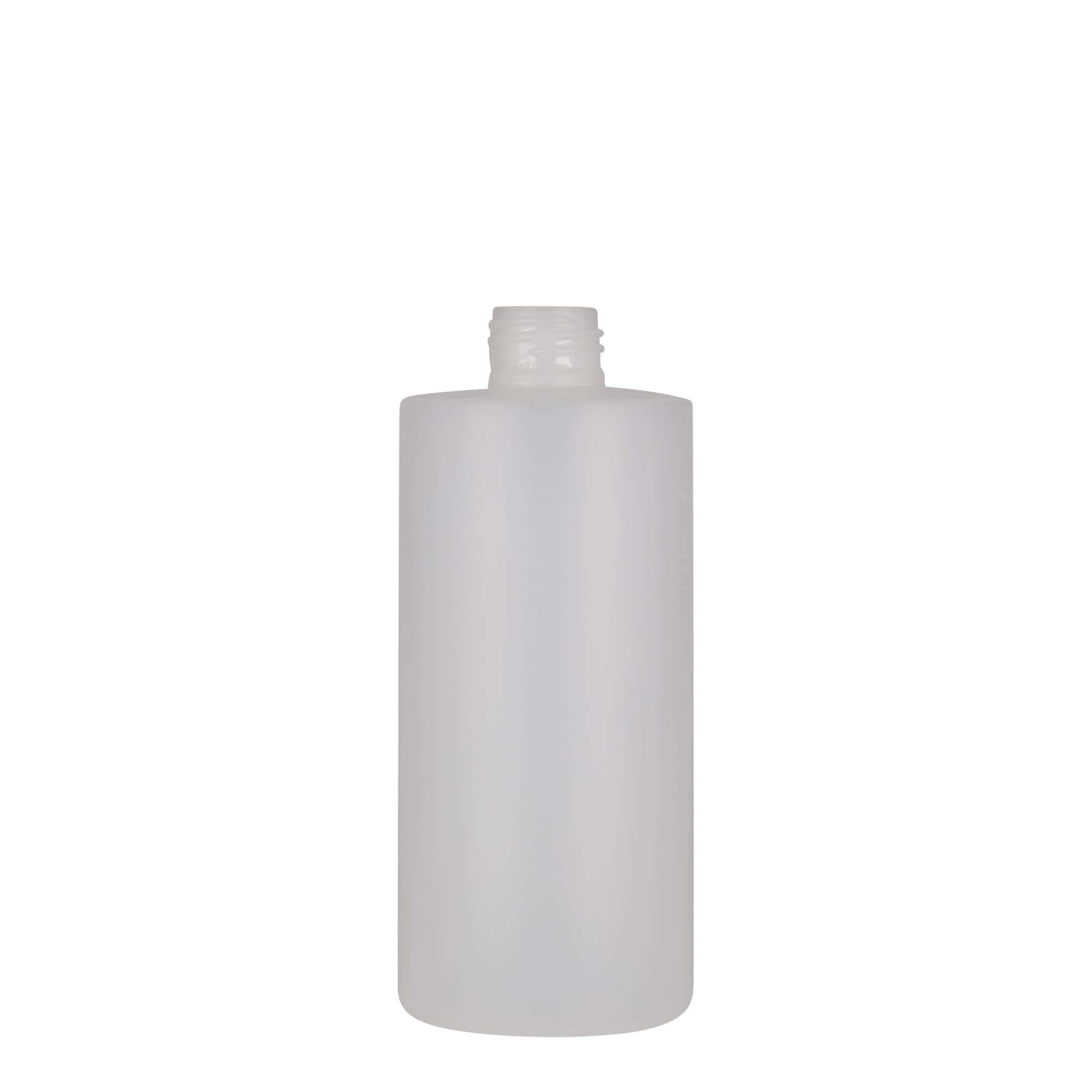 300 ml muovipullo 'Pipe', HDPE, valkoinen, suuaukko: 24/410