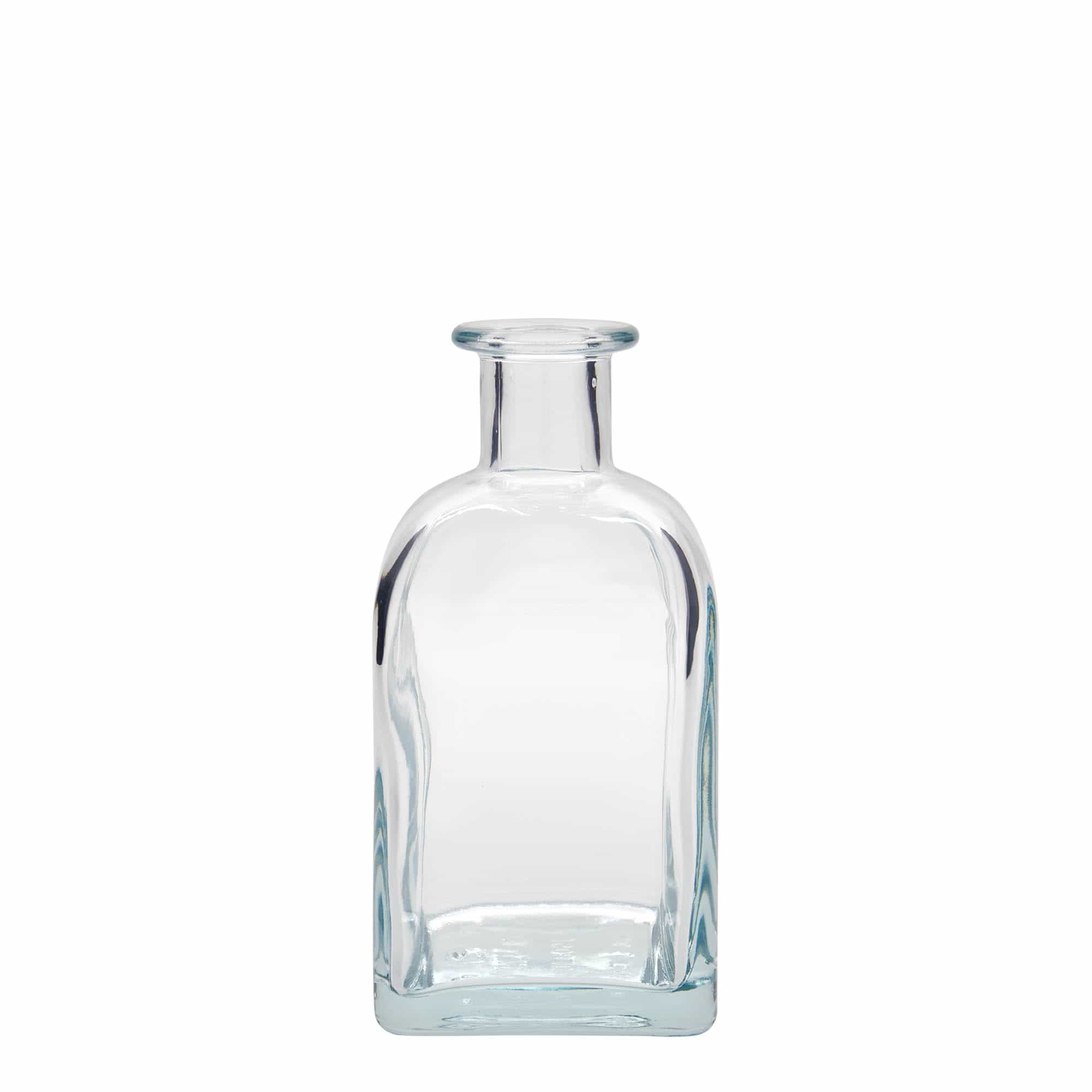 350 ml lasipullo Apotheker Carré, neliö, suuaukko: korkki