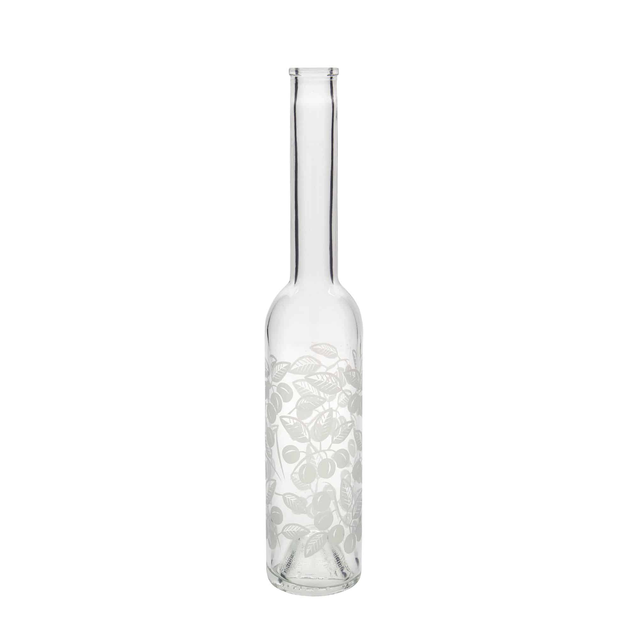 350 ml lasipullo 'Ooppera', kuvio: mirabelli, suu: korkki 350 ml lasipullo 'Ooppera', kuvio: mirabelli, suu: korkki