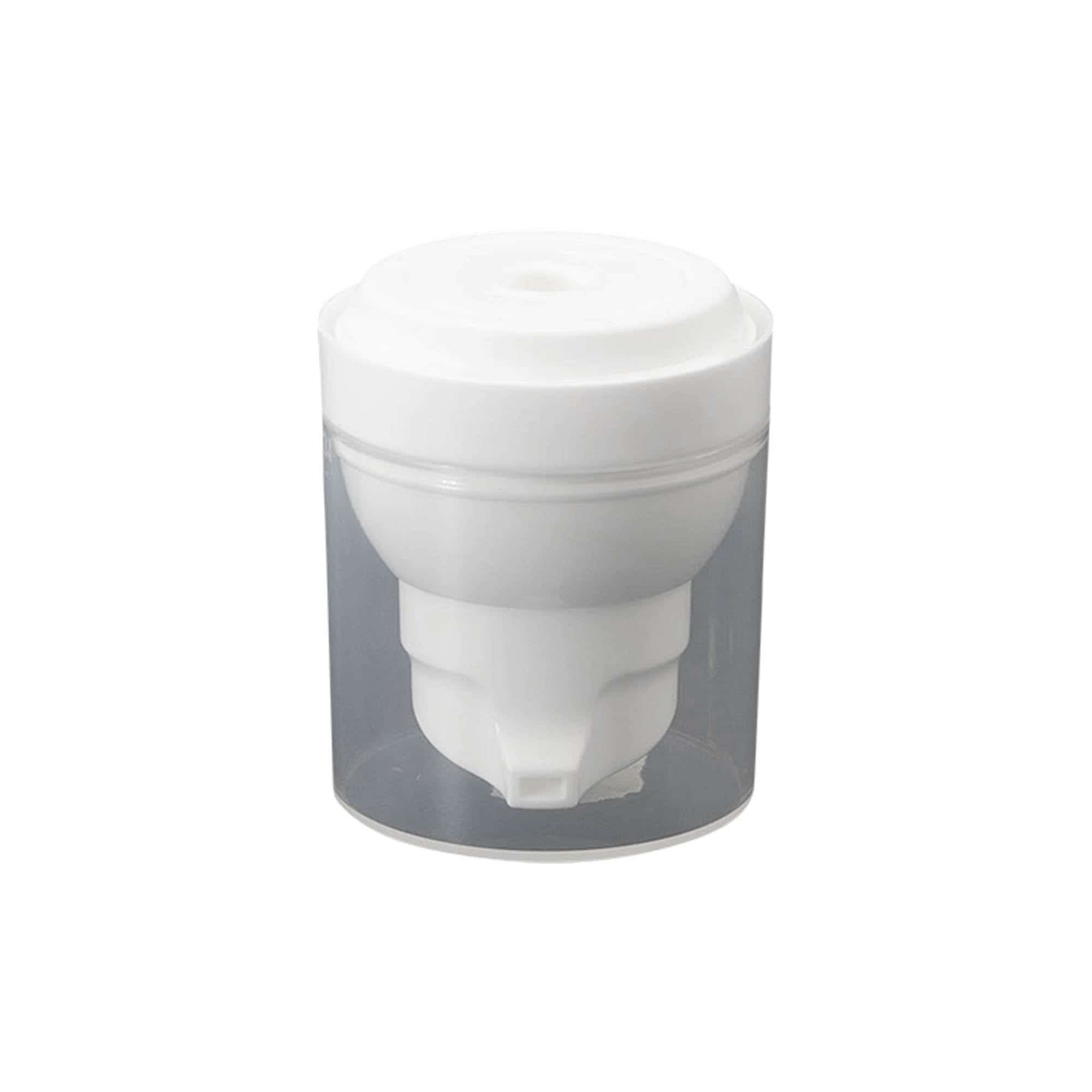 Airless Dispenser -pumppupää'Mezzo', PP-muovi, valk.