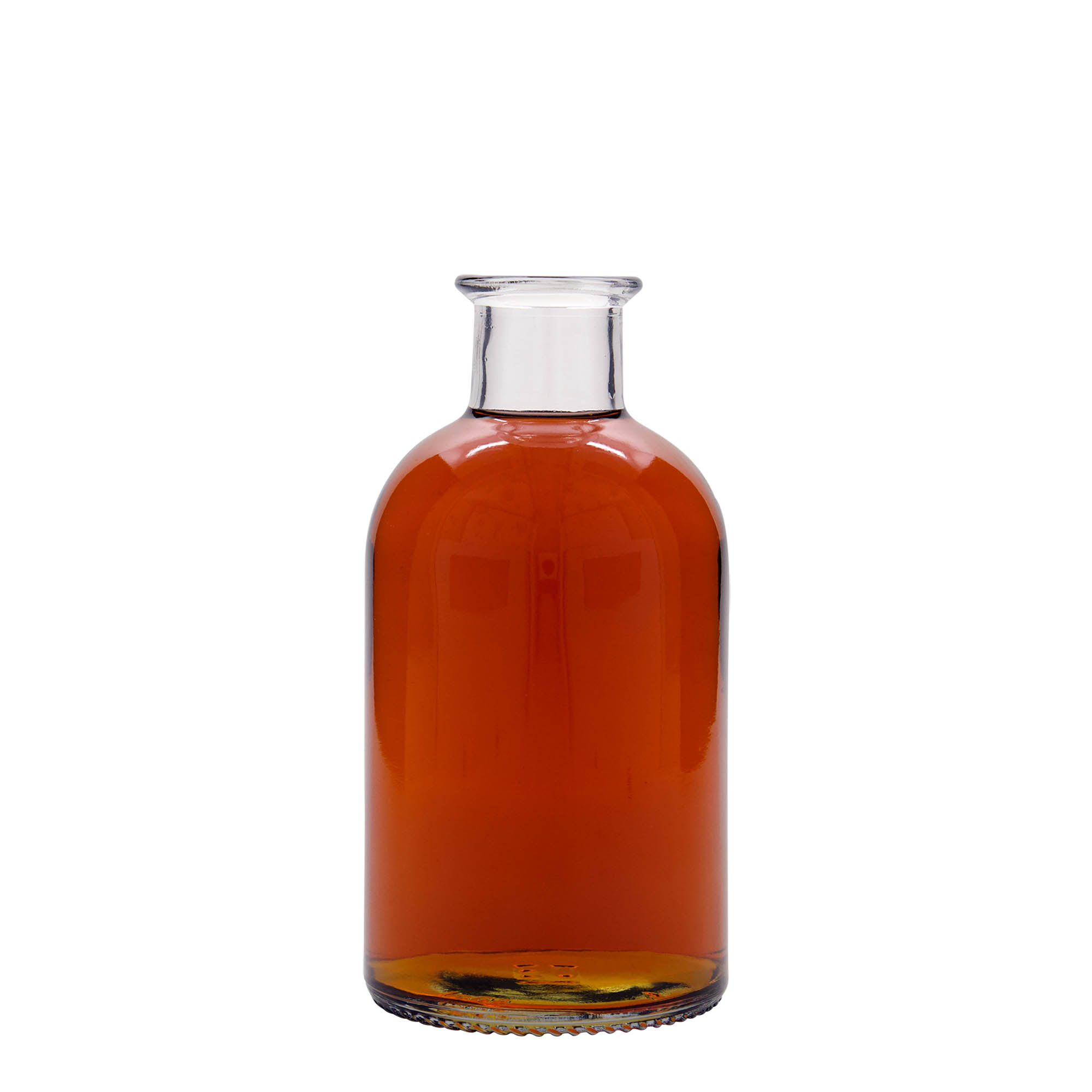 500 ml lasipullo apteekkarin ”Italia”, suuaukko: korkki