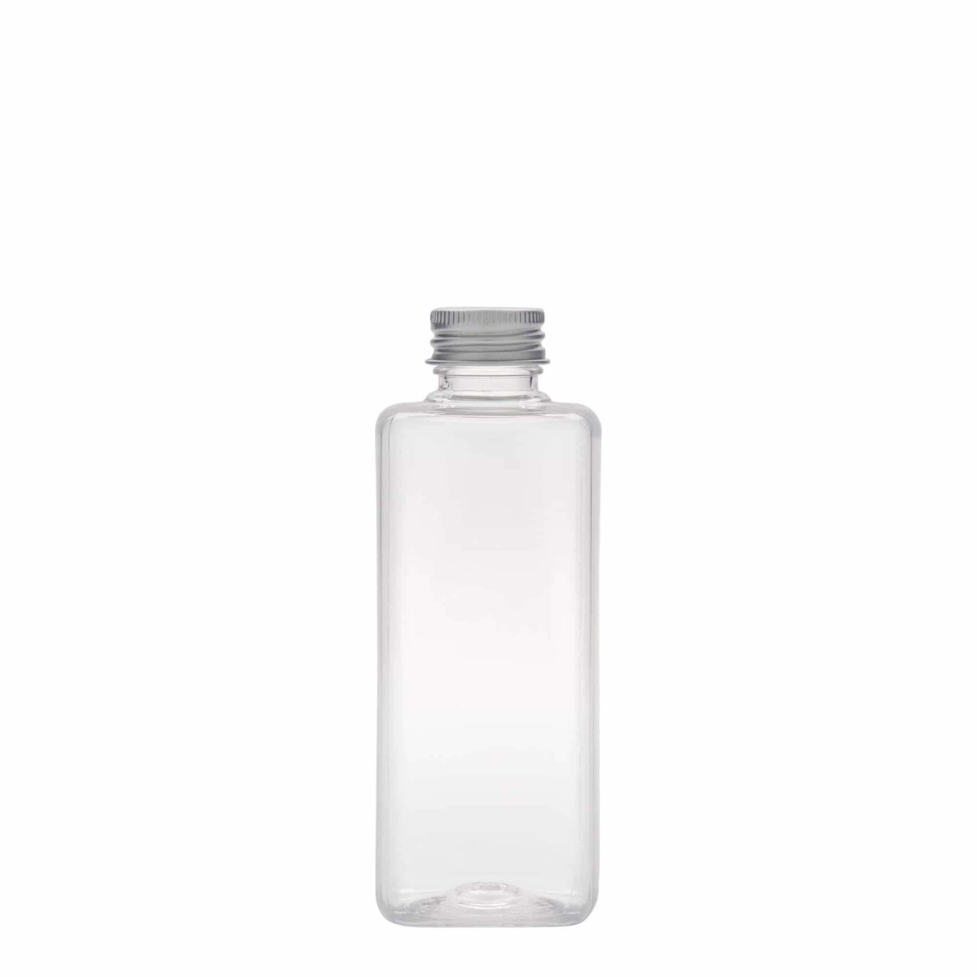 200 ml PET-pullo ”Karl”, neliö, muovi, suuaukko: 24/410